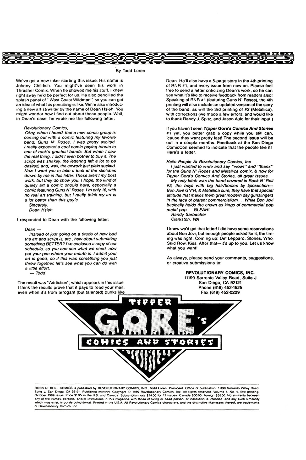 Read online Rock N' Roll Comics comic -  Issue #4 - 2