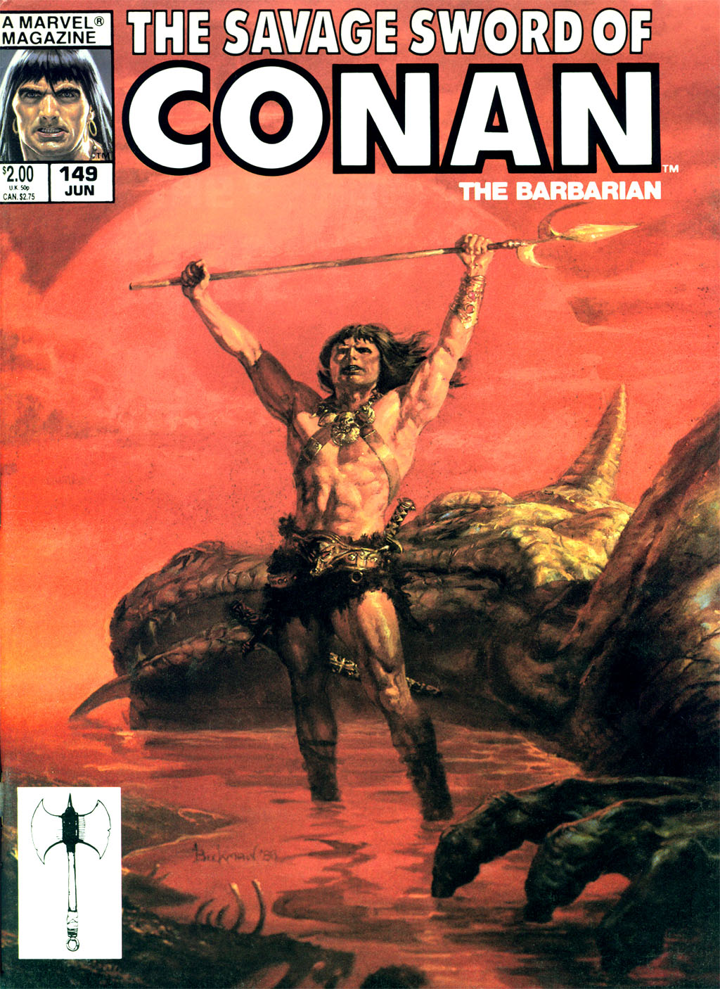 Read online The Savage Sword Of Conan comic -  Issue #149 - 1