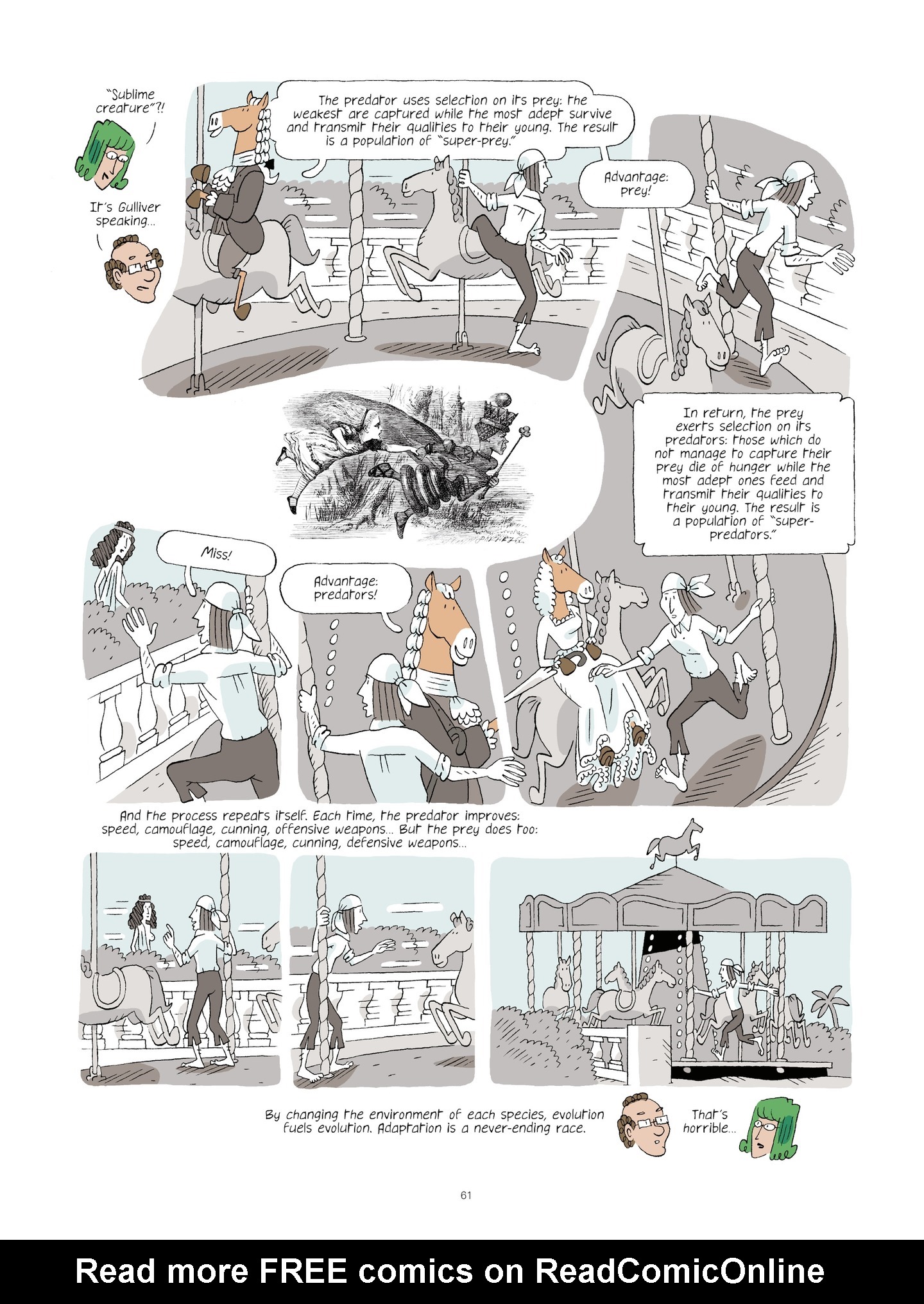 Read online Evolution, Darwin, God, and the Horse-People comic -  Issue # TPB - 60
