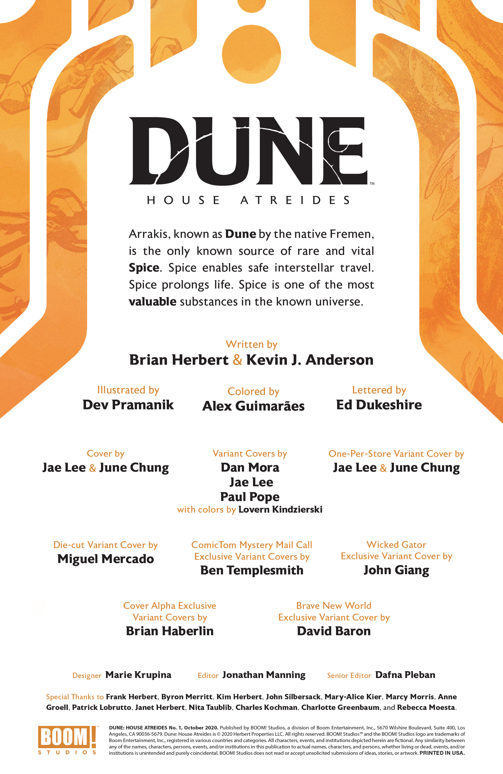 Read online Dune: House Atreides comic -  Issue #1 - 2
