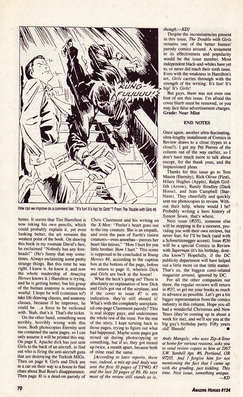 Read online Amazing Heroes comic -  Issue #134 - 70