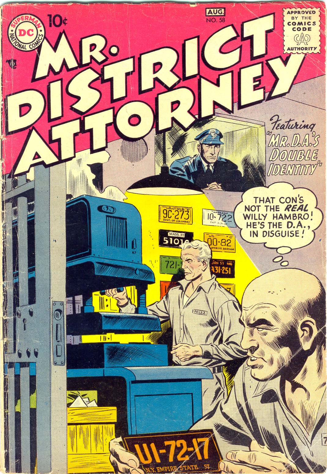 Read online Mr. District Attorney comic -  Issue #58 - 1