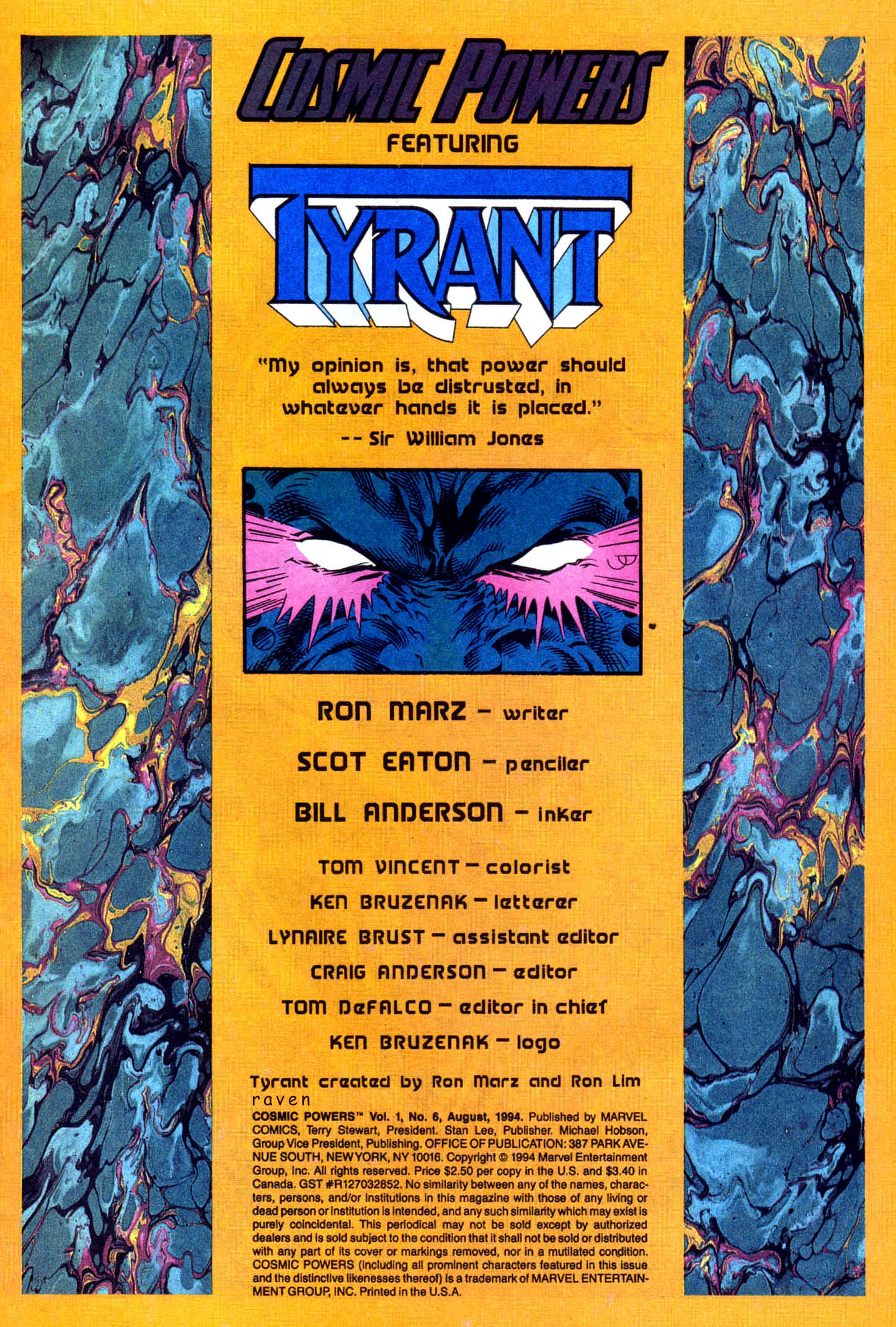 Read online Cosmic Powers comic -  Issue #6 - 2