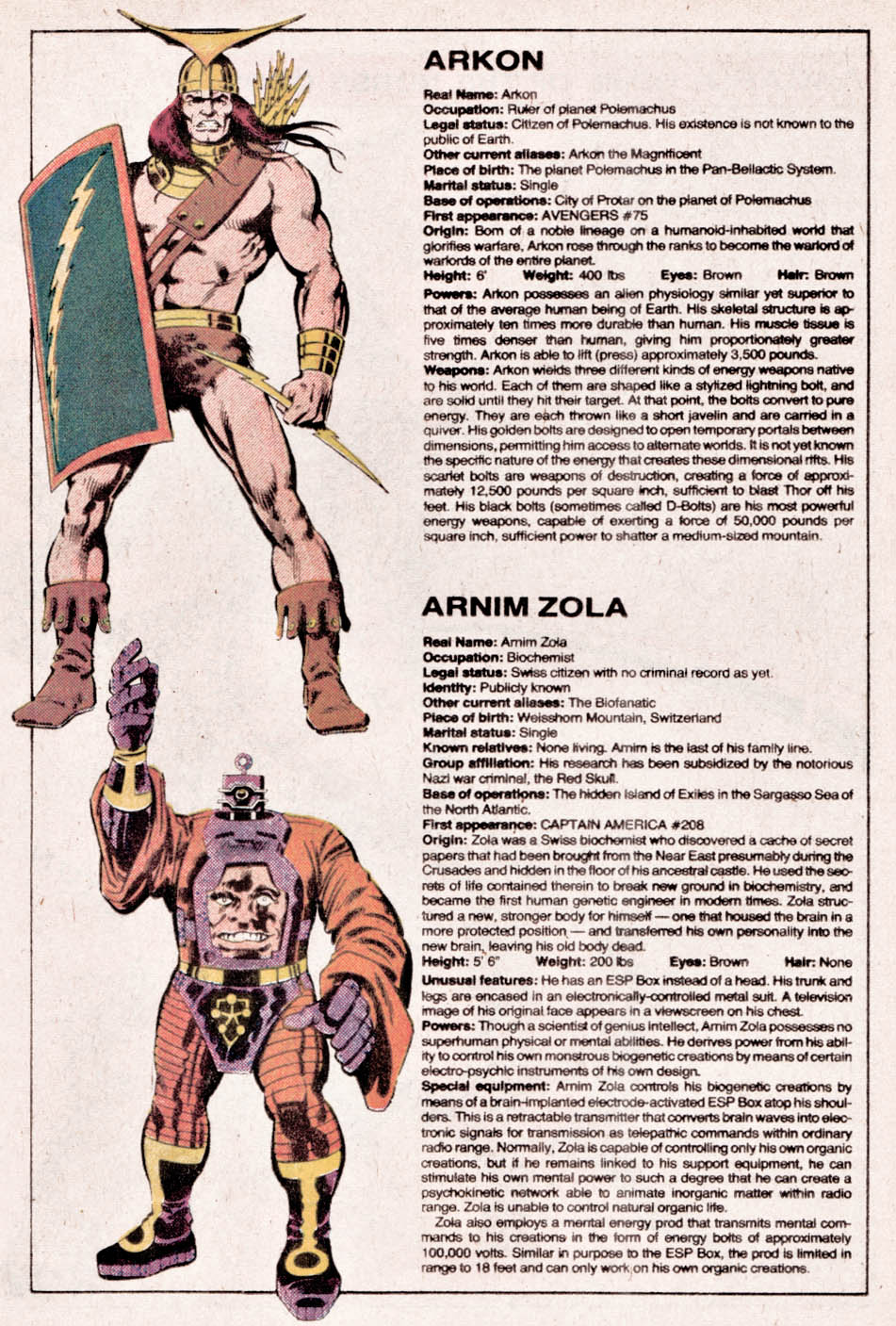 Read online The Official Handbook of the Marvel Universe comic -  Issue #1 - 19