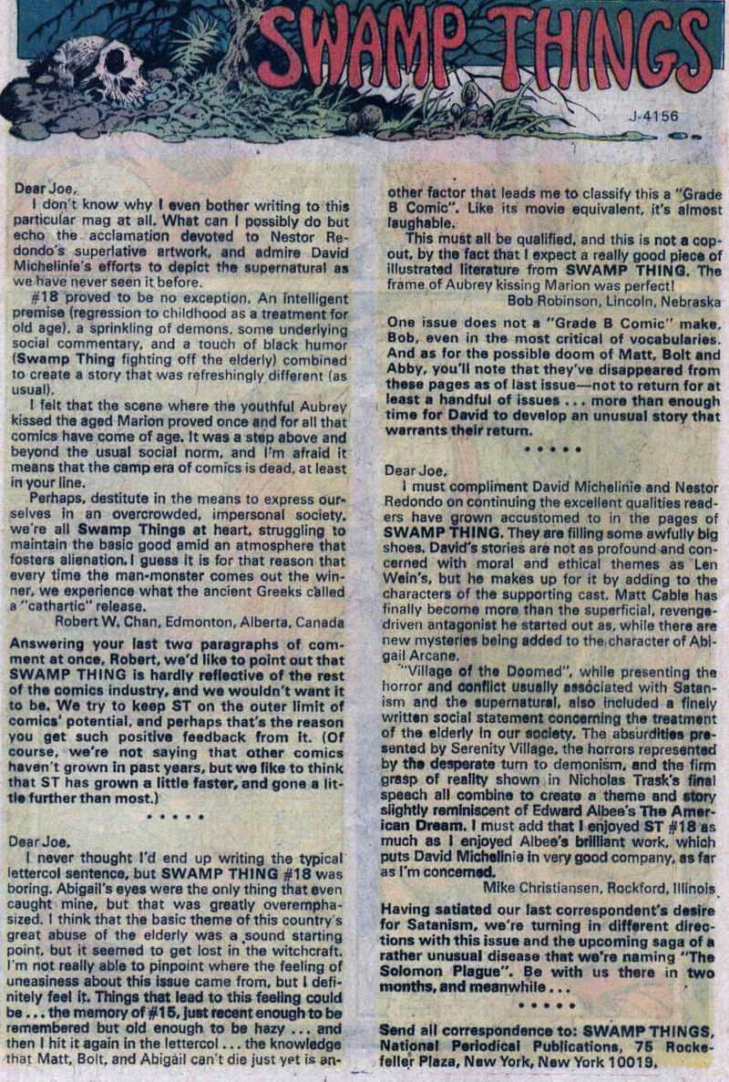 Read online Swamp Thing (1972) comic -  Issue #21 - 9