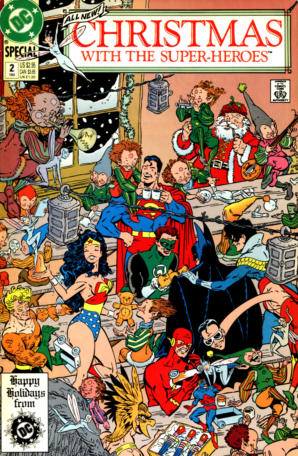 Read online Christmas With the Super-Heroes comic -  Issue #2 - 1