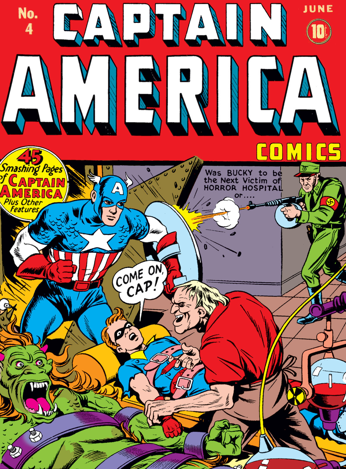 Read online Captain America Comics comic -  Issue #4 - 1