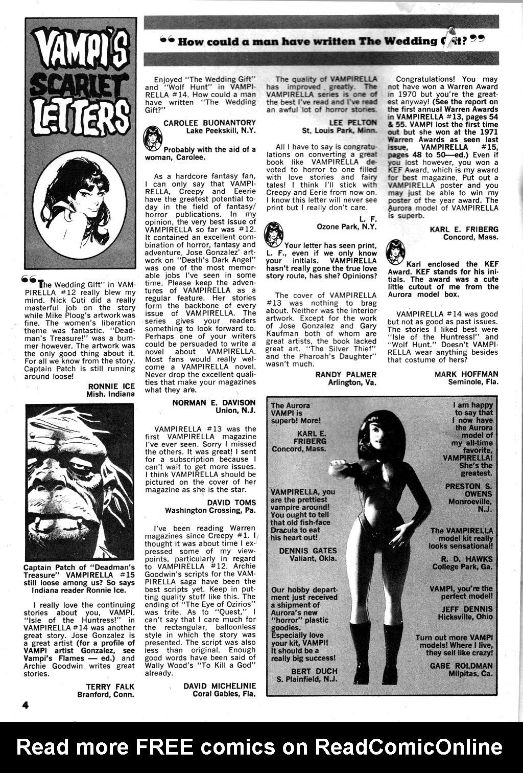 Read online Vampirella (1969) comic -  Issue #16 - 4