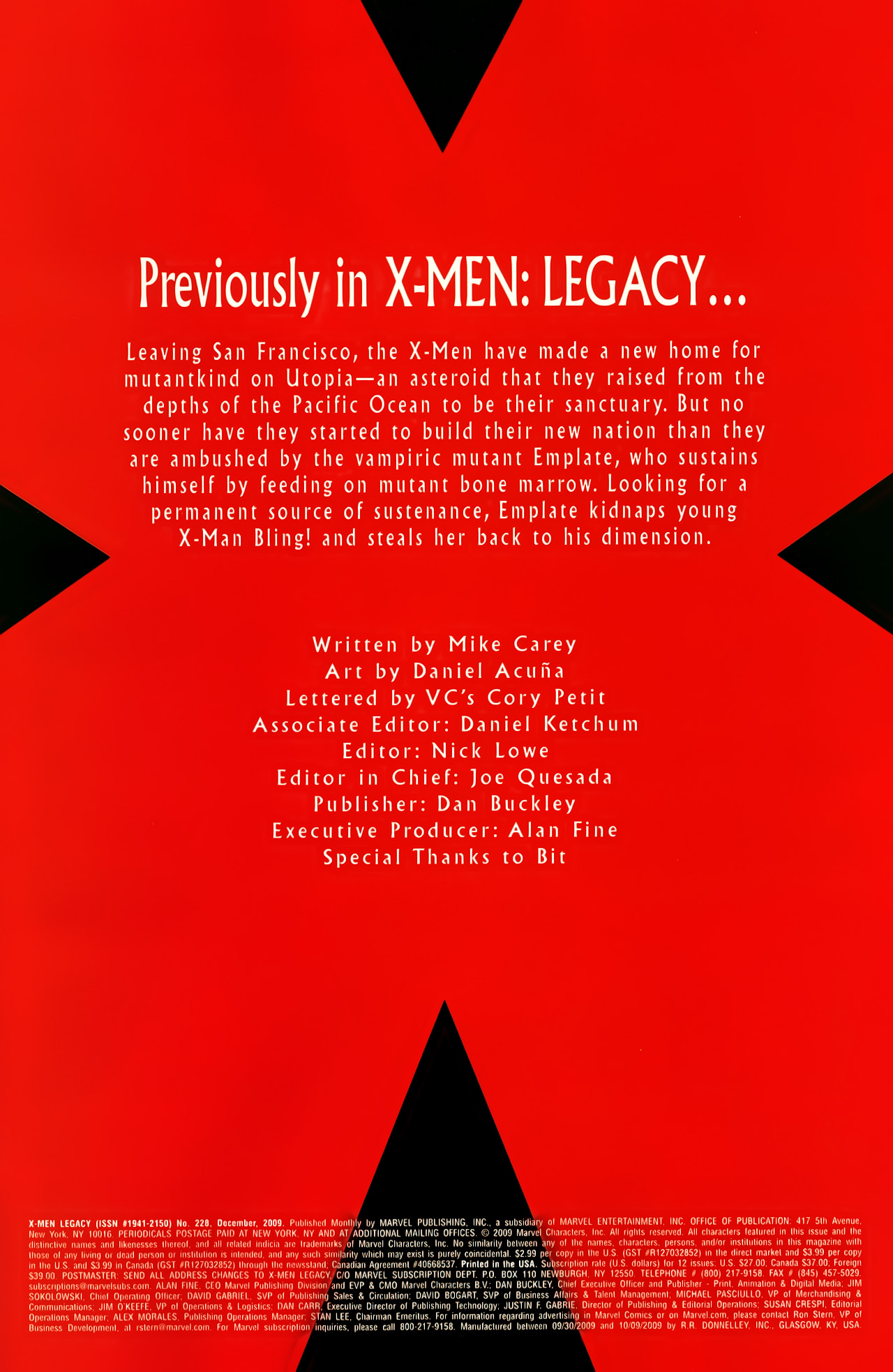 Read online X-Men Legacy (2008) comic -  Issue #228 - 2