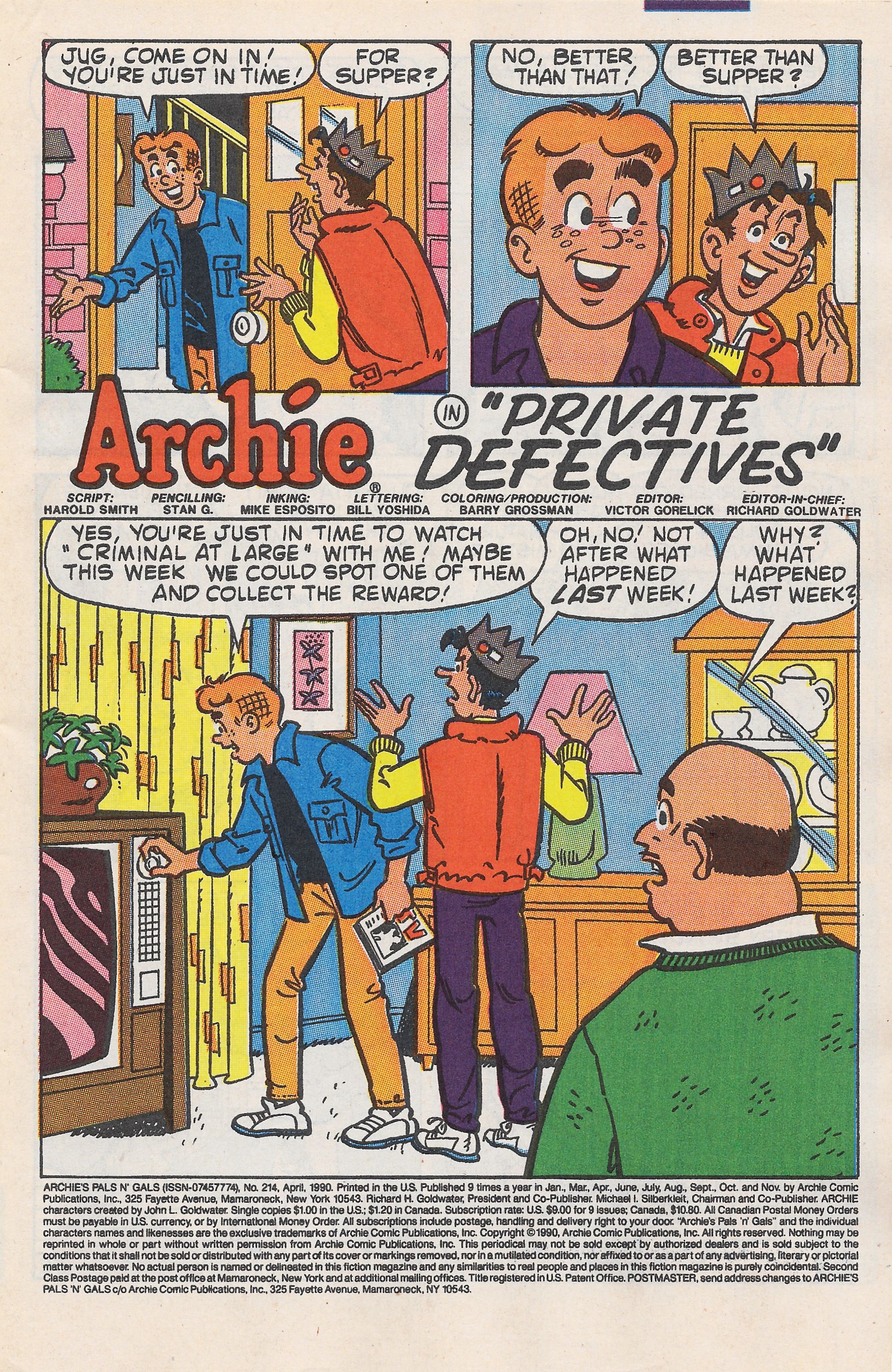 Read online Archie's Pals 'N' Gals (1952) comic -  Issue #214 - 3