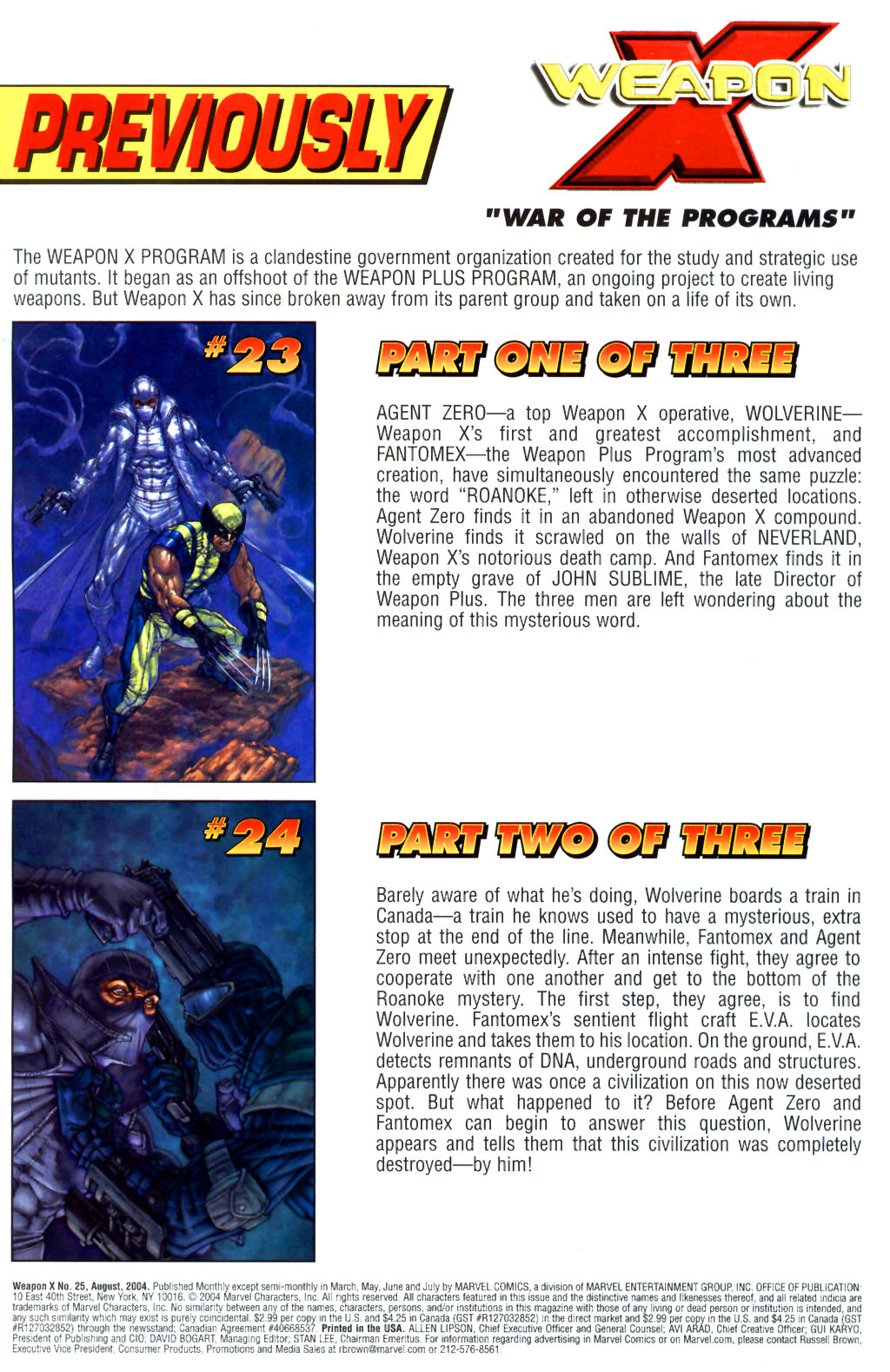 Read online Weapon X (2002) comic -  Issue #25 - 2