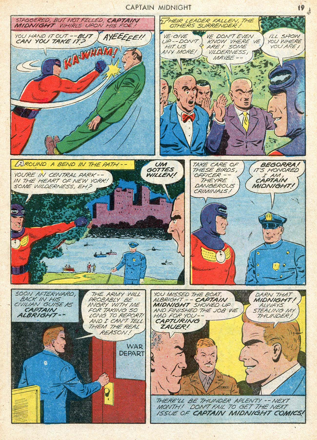 Read online Captain Midnight (1942) comic -  Issue #12 - 19