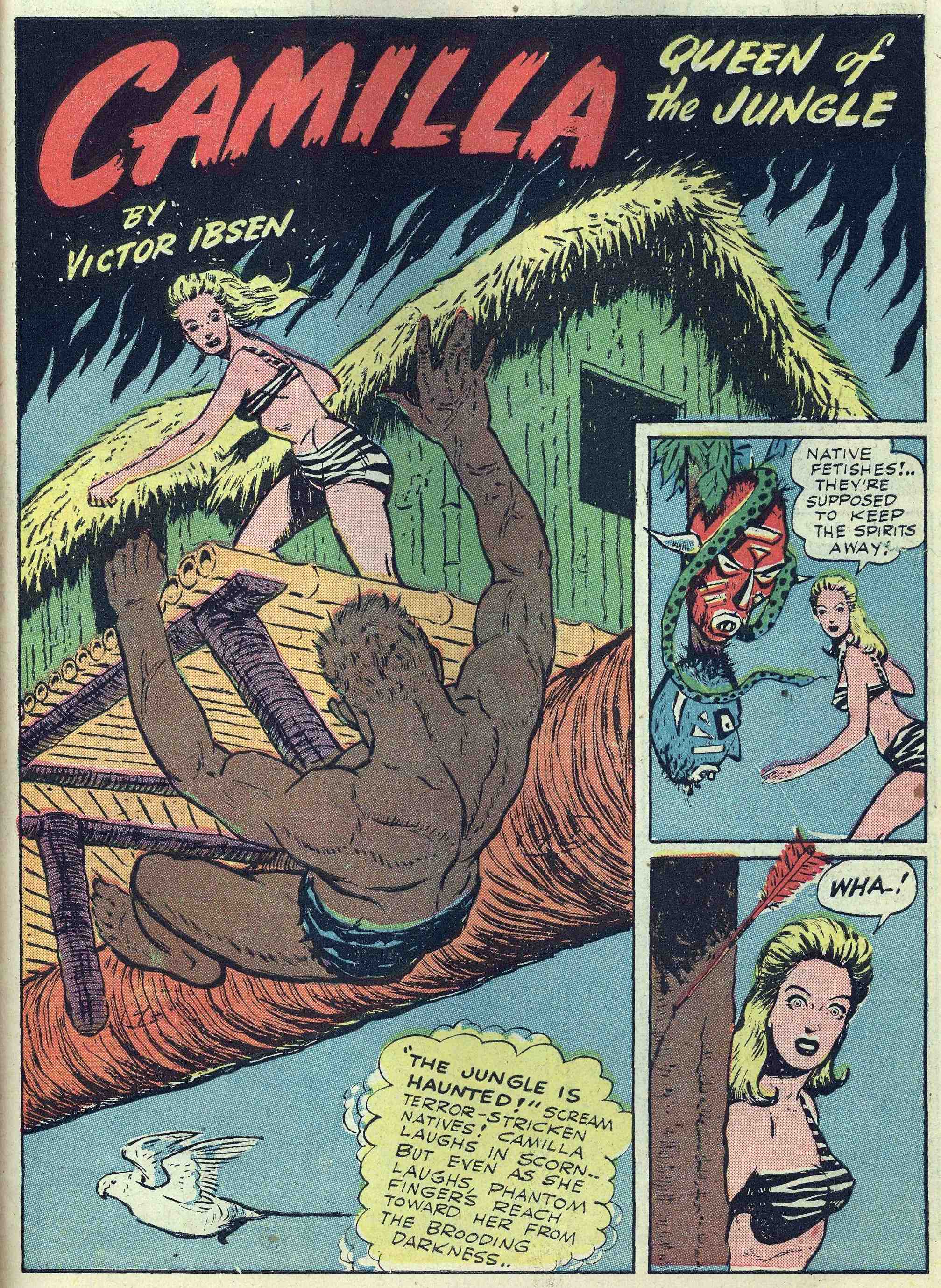 Read online Jungle Comics comic -  Issue #47 - 49