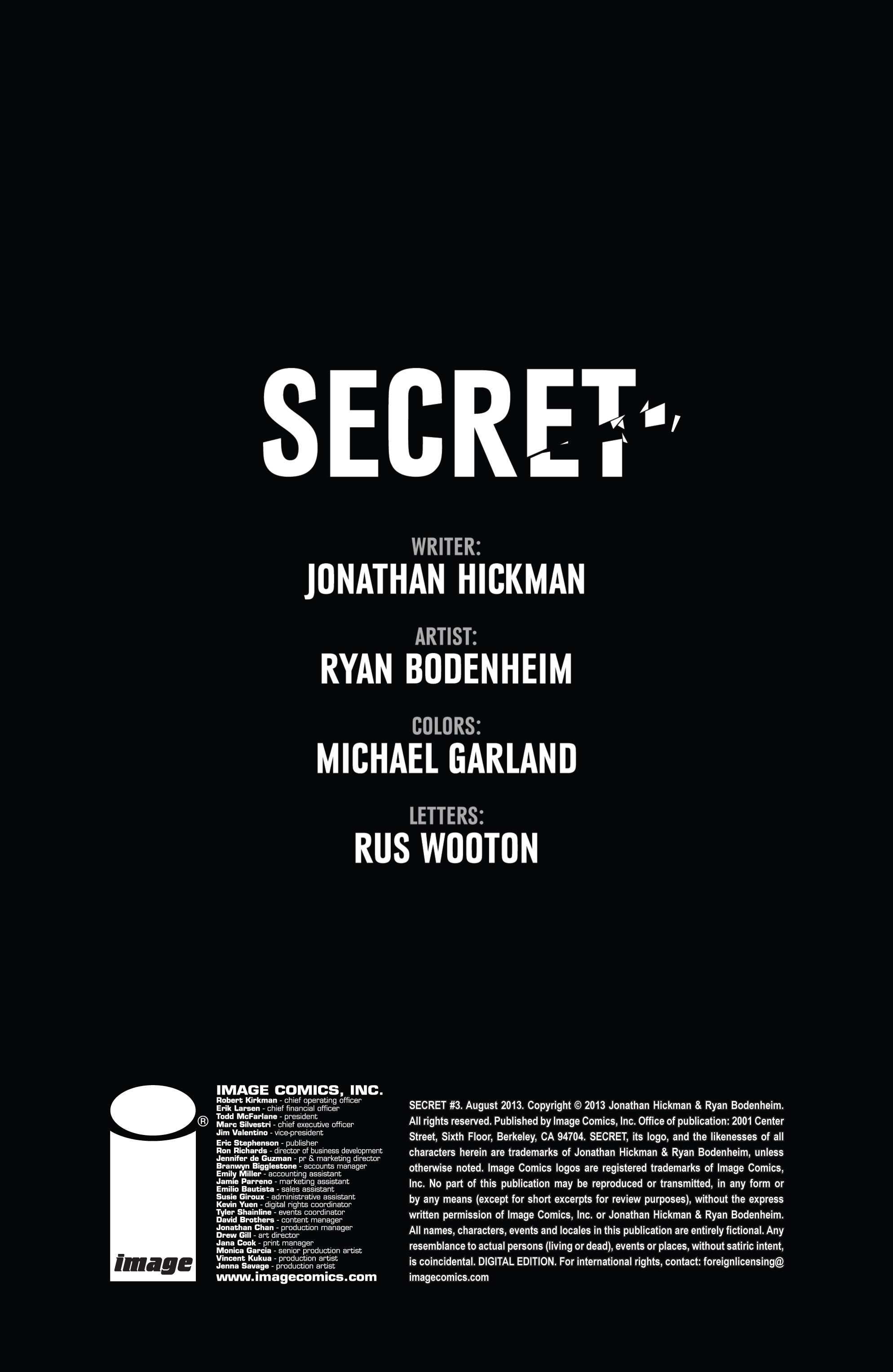 Read online Secret comic -  Issue #3 - 2