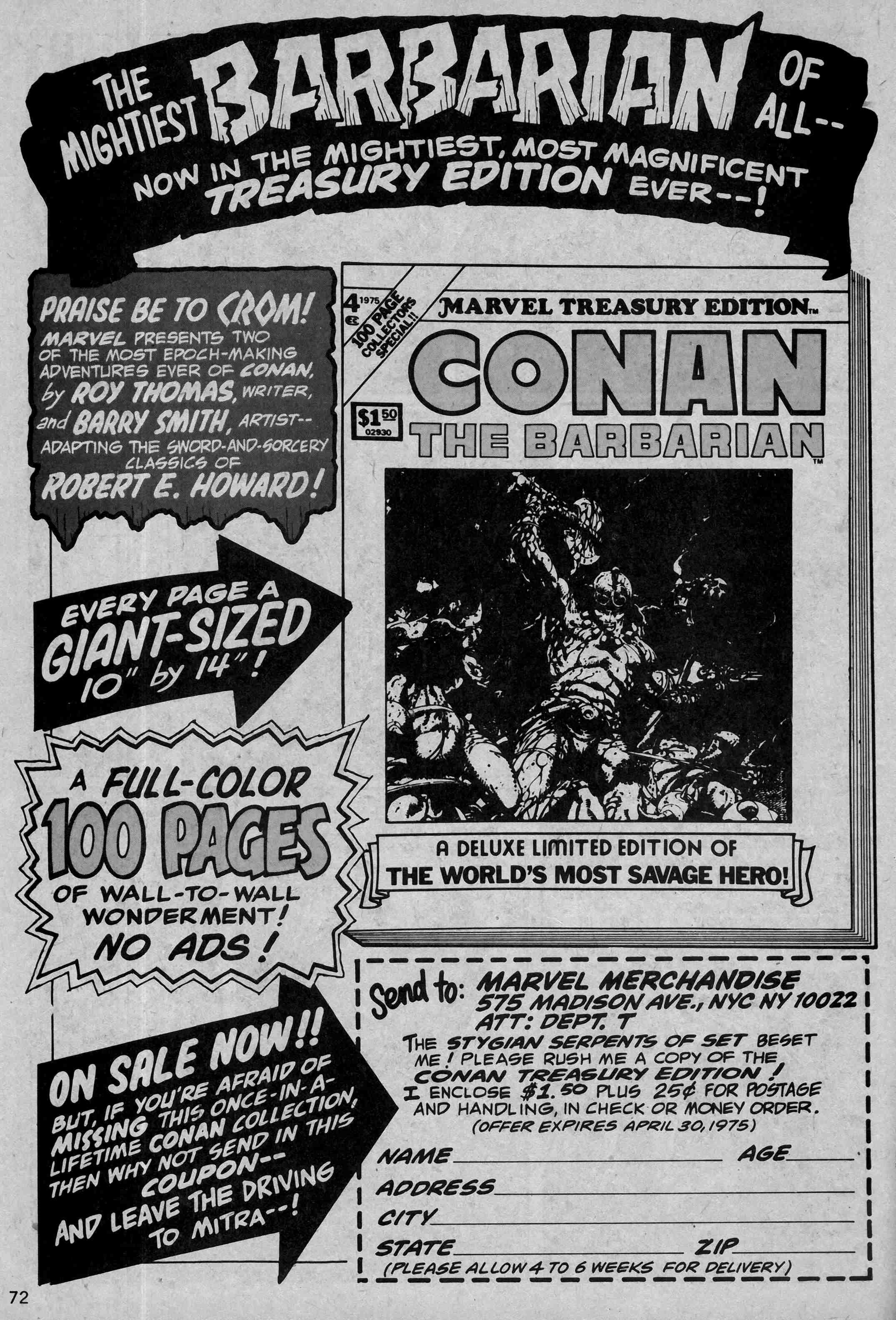 Read online Kull and the Barbarians comic -  Issue #1 - 72