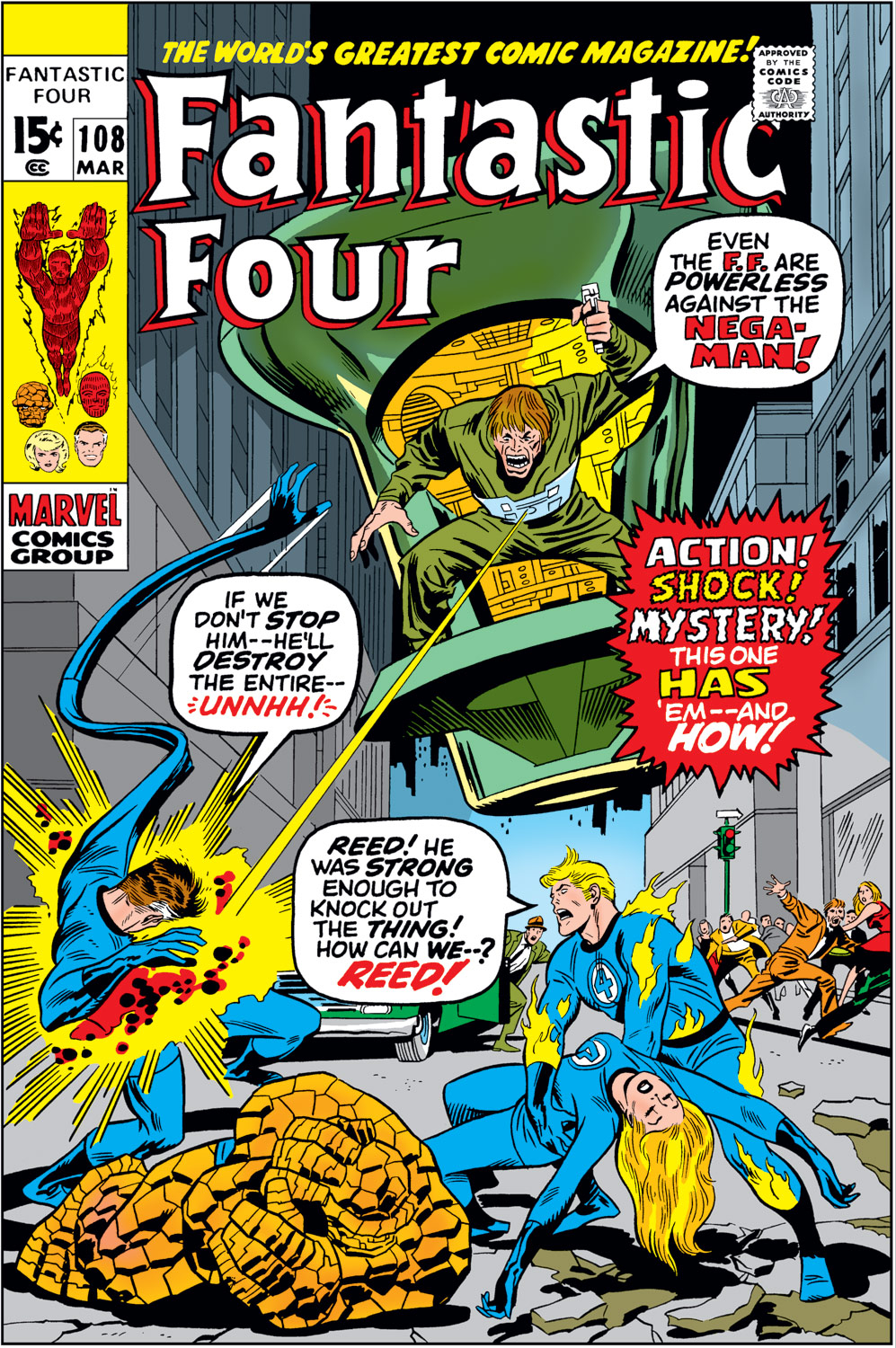 Read online Fantastic Four (1961) comic -  Issue #108 - 1