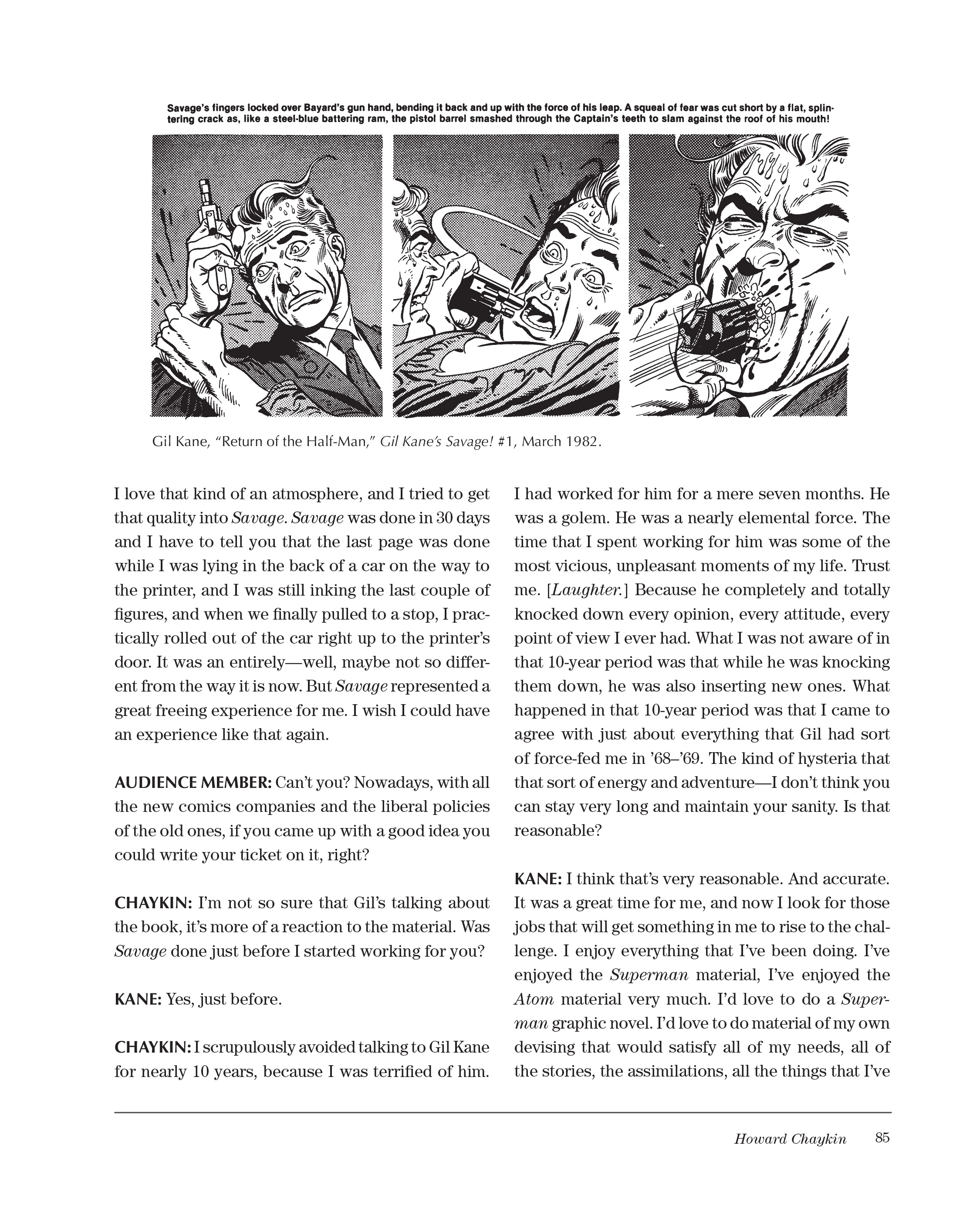 Read online Sparring With Gil Kane: Colloquies On Comic Art and Aesthetics comic -  Issue # TPB (Part 1) - 85