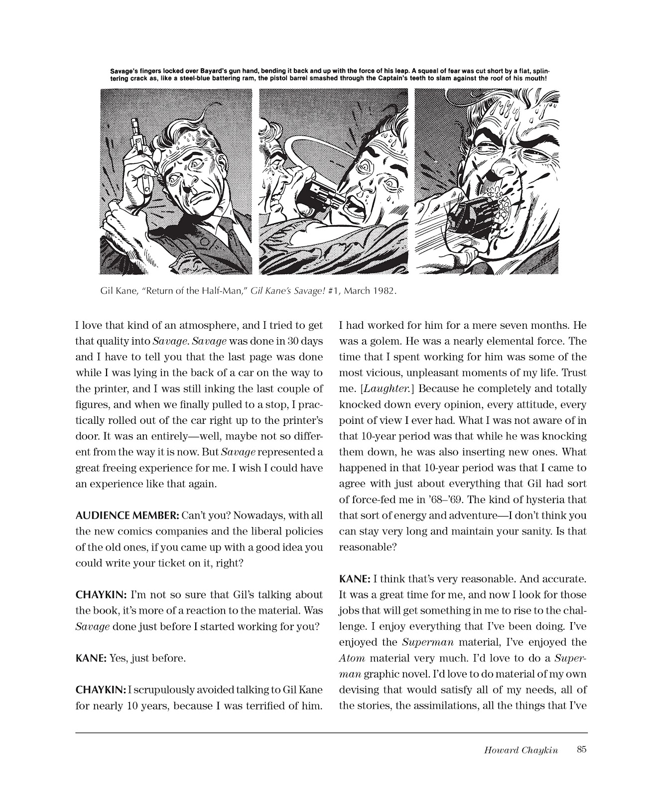 Sparring With Gil Kane: Colloquies On Comic Art and Aesthetics issue TPB (Part 1) - Page 85