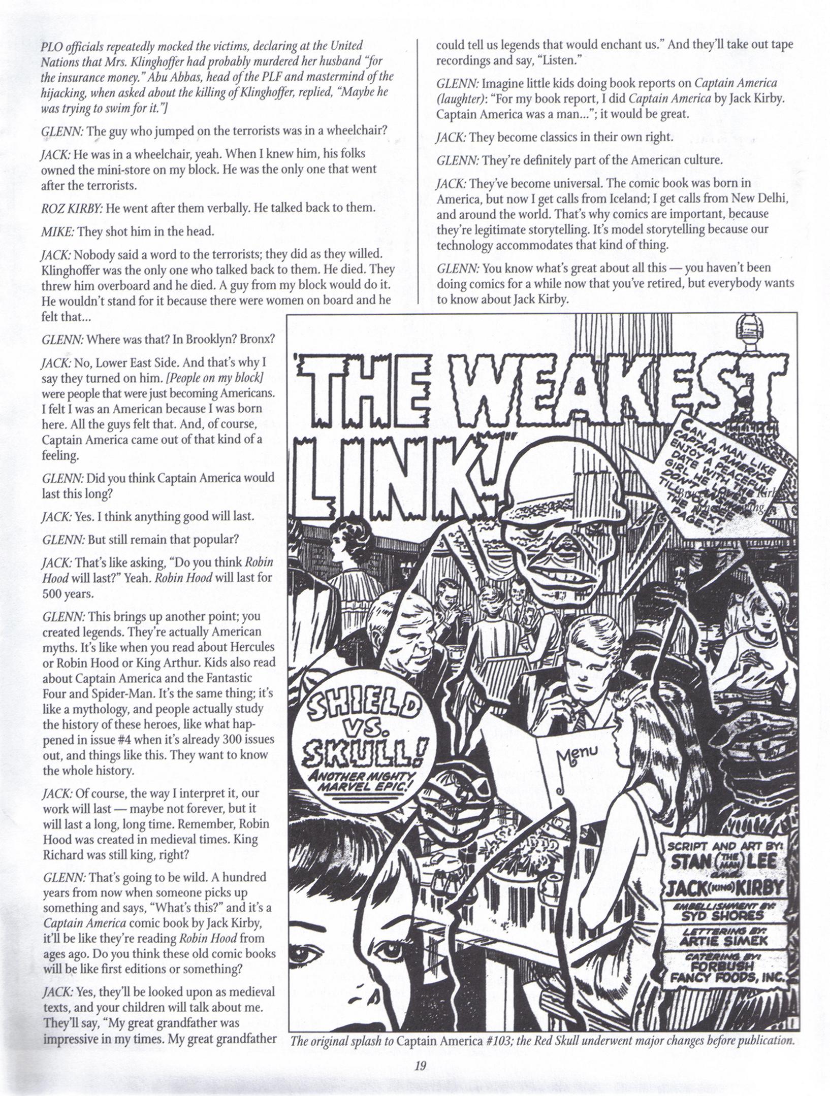 Read online The Jack Kirby Collector comic -  Issue #22 - 19