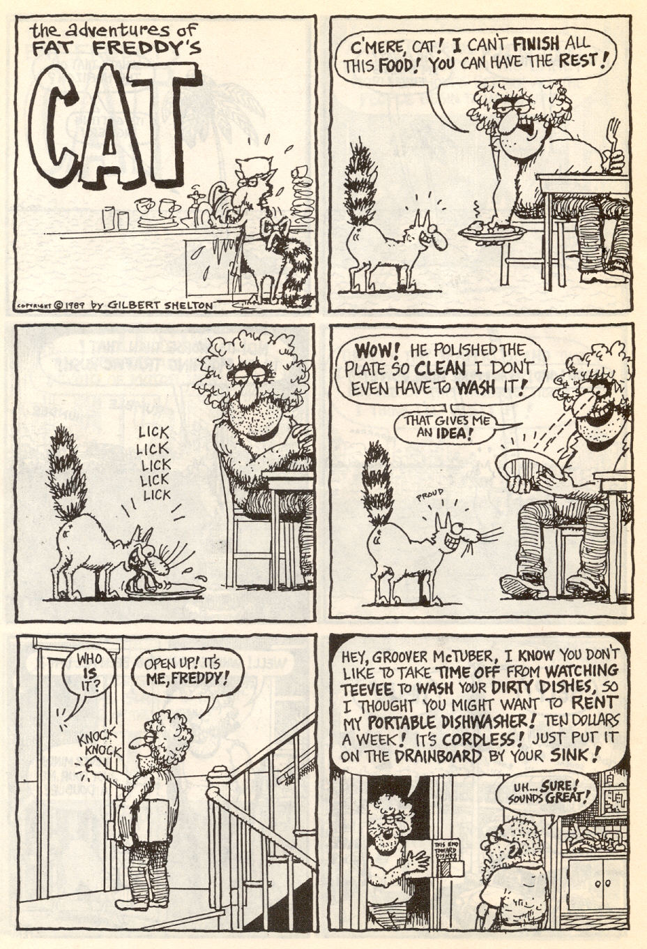Read online Adventures of Fat Freddy's Cat comic -  Issue #7 - 24