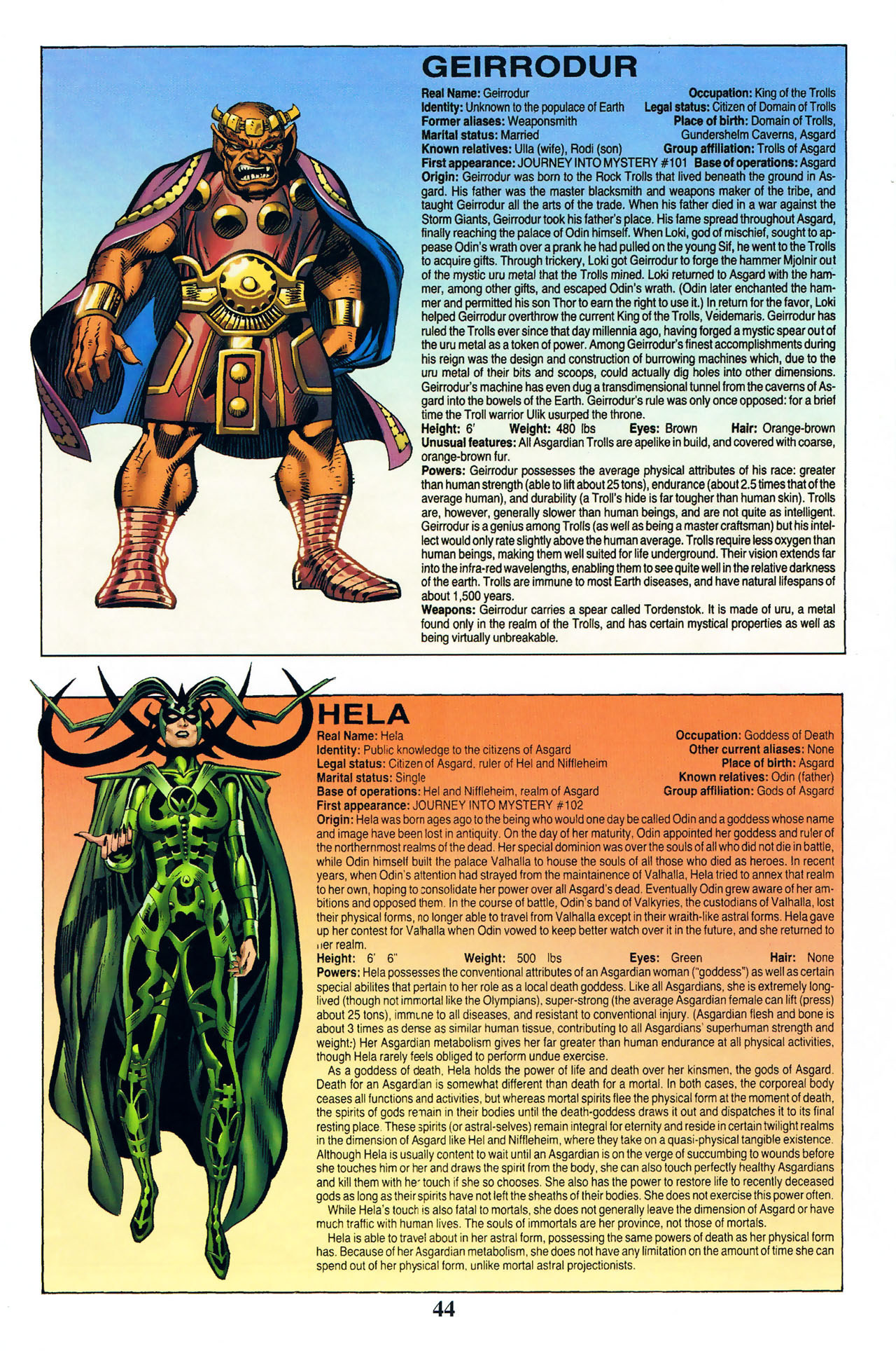 Read online Thor: Tales of Asgard by Stan Lee & Jack Kirby comic -  Issue #1 - 45