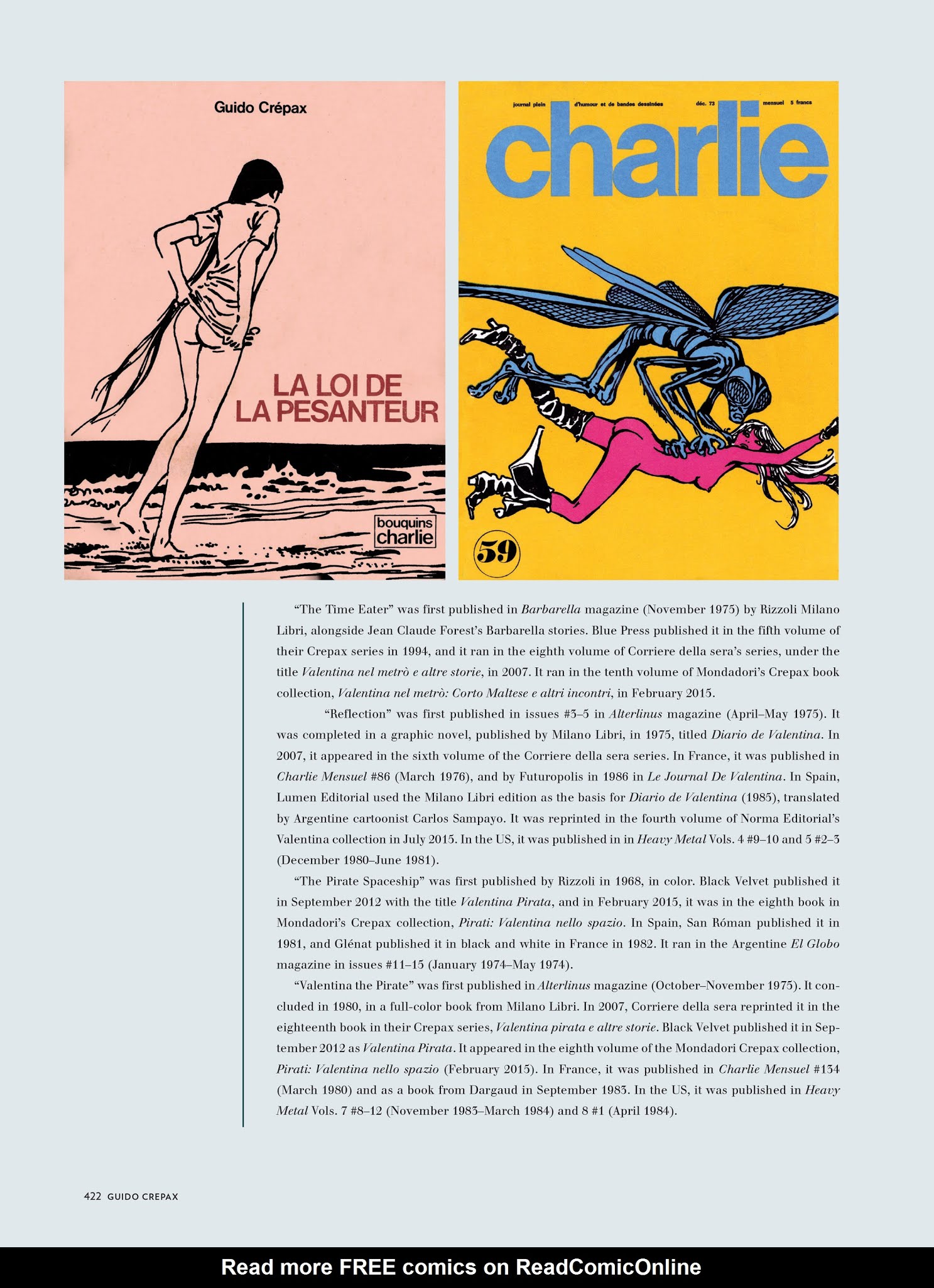 Read online The Complete Crepax comic -  Issue # TPB 2 - 405