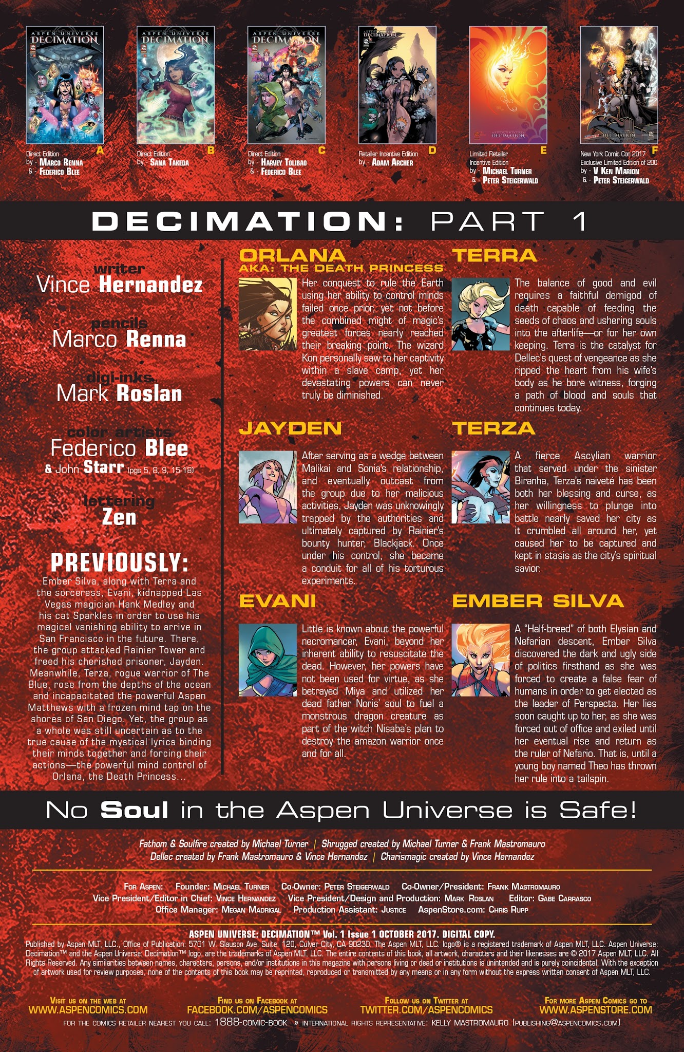 Read online Aspen Universe: Decimation comic -  Issue #1 - 4