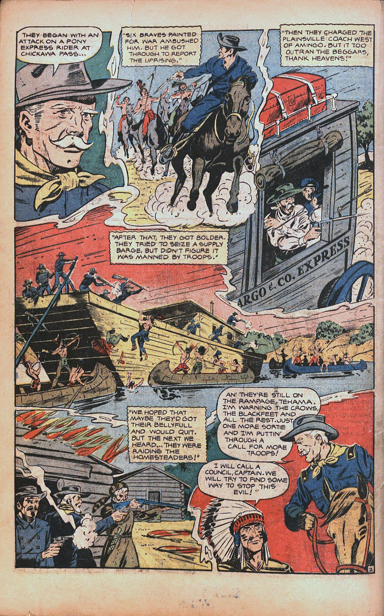 Read online Pioneer West Romances comic -  Issue #3 - 4