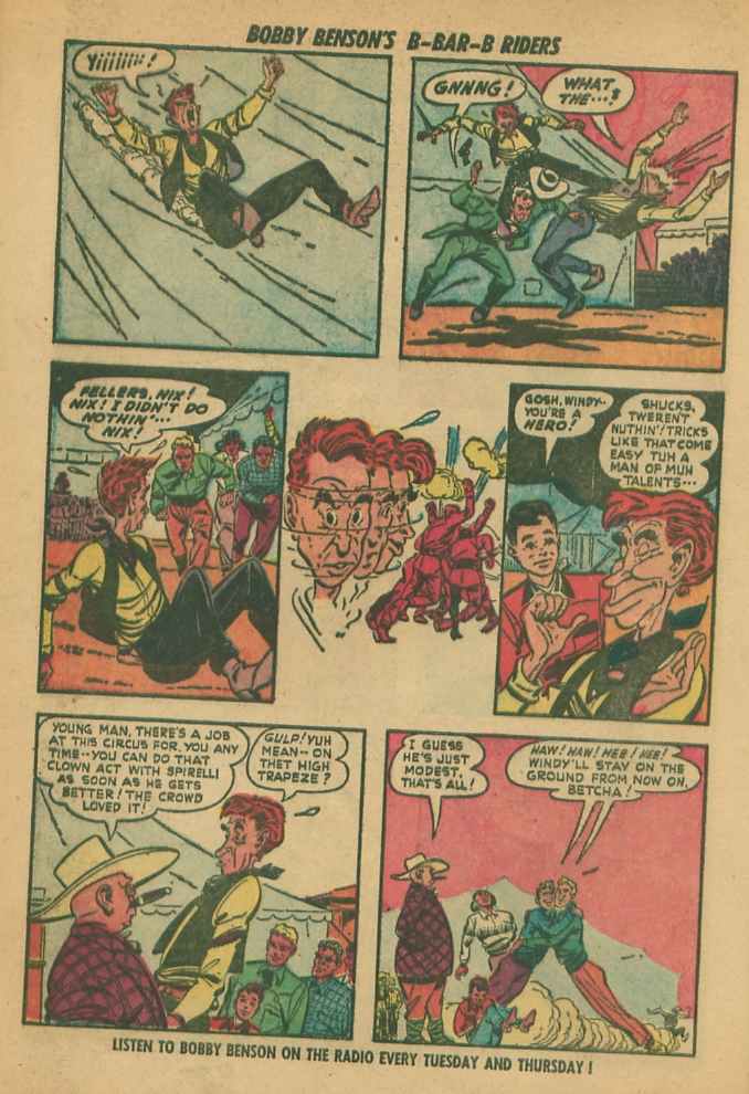 Read online Bobby Benson's B-Bar-B Riders comic -  Issue #9 - 16