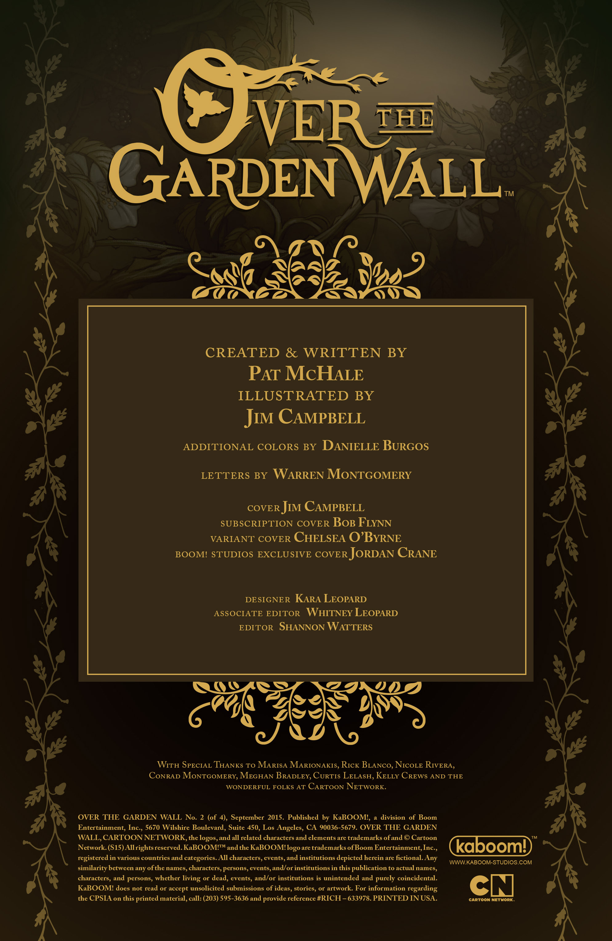 Read online Over the Garden Wall (2015) comic -  Issue #2 - 2