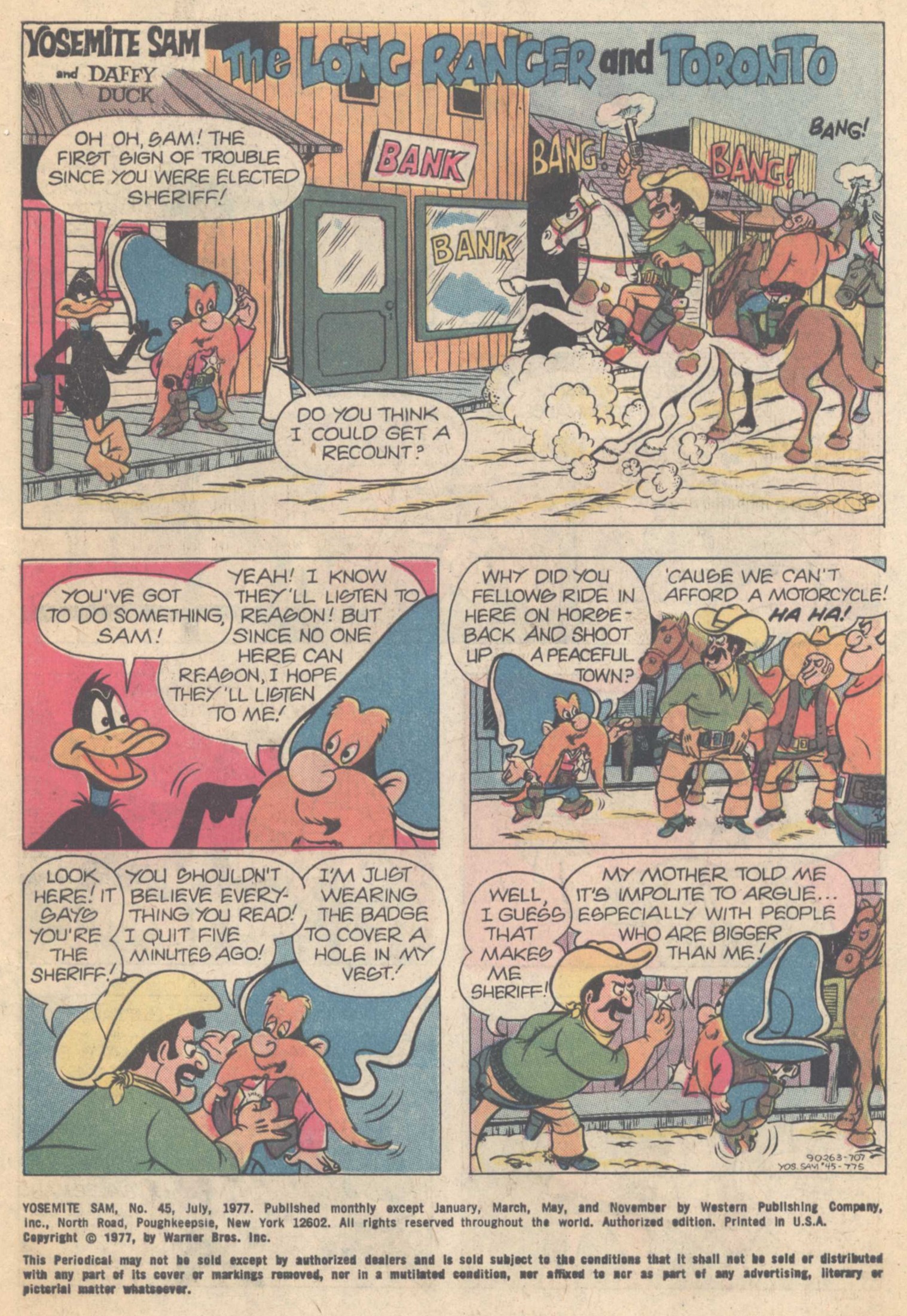 Read online Yosemite Sam and Bugs Bunny comic -  Issue #45 - 3