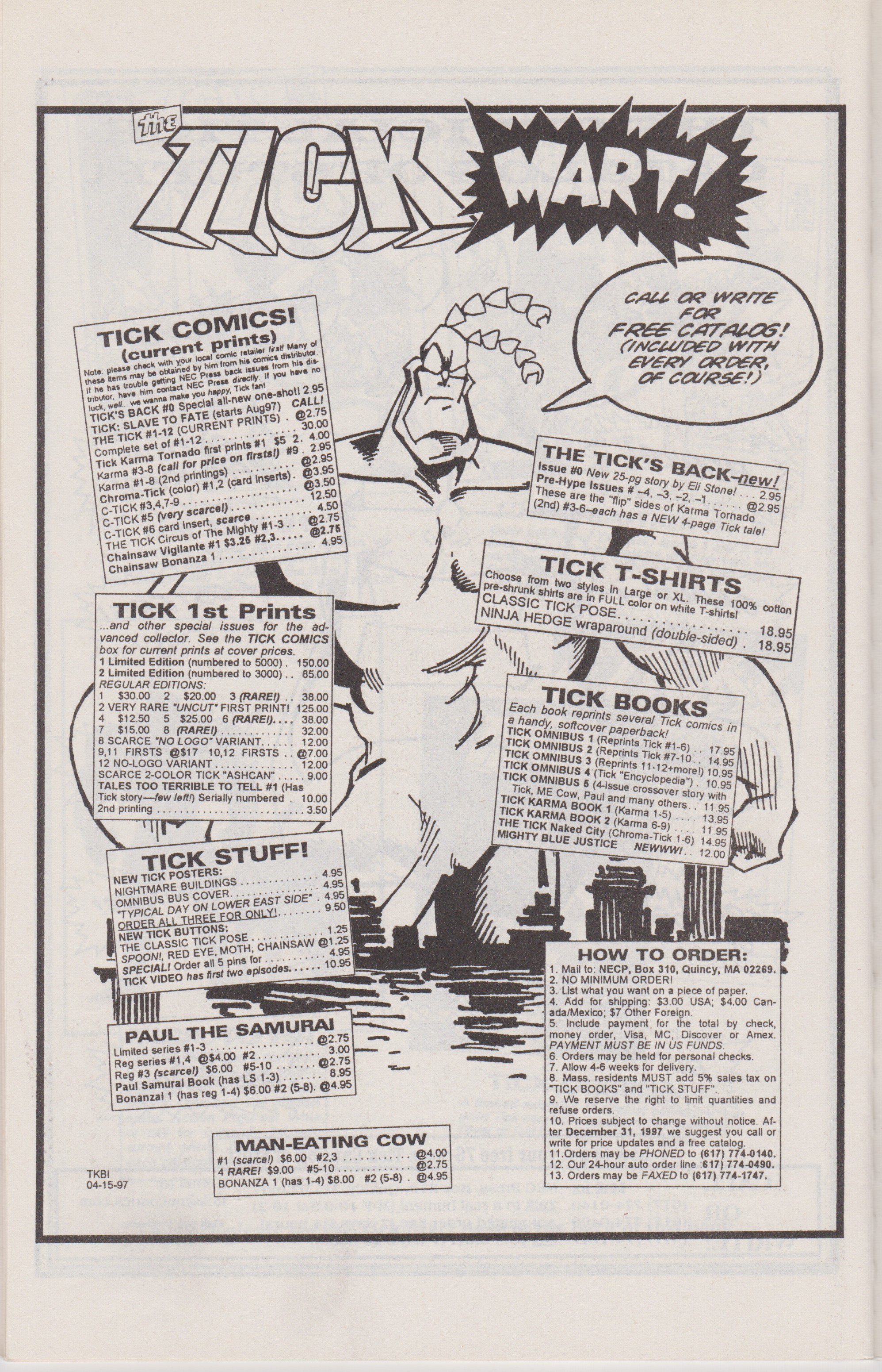 Read online The Tick's Back comic -  Issue # Full - 40