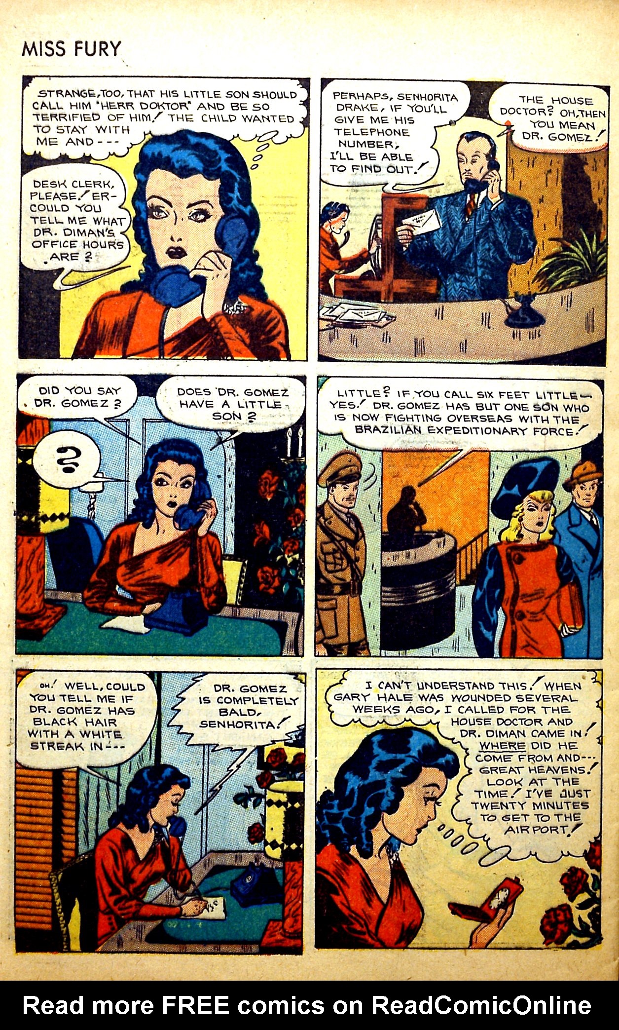 Read online Miss Fury (1942) comic -  Issue #8 - 33