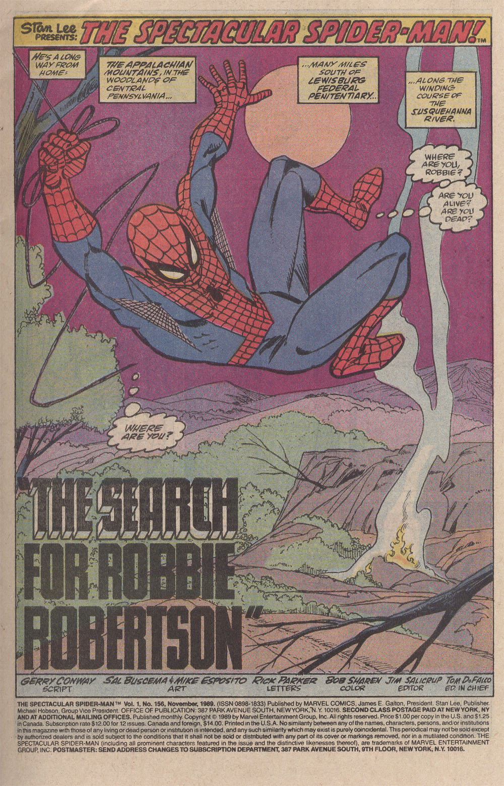 Read online The Spectacular Spider-Man (1976) comic -  Issue #156 - 2