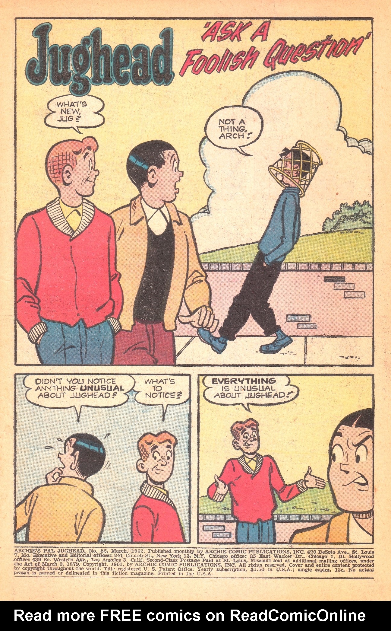 Read online Archie's Pal Jughead comic -  Issue #82 - 3