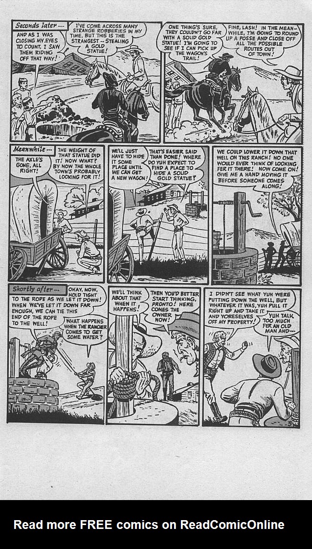 Read online Lash LaRue Western comic -  Issue #1 - 17