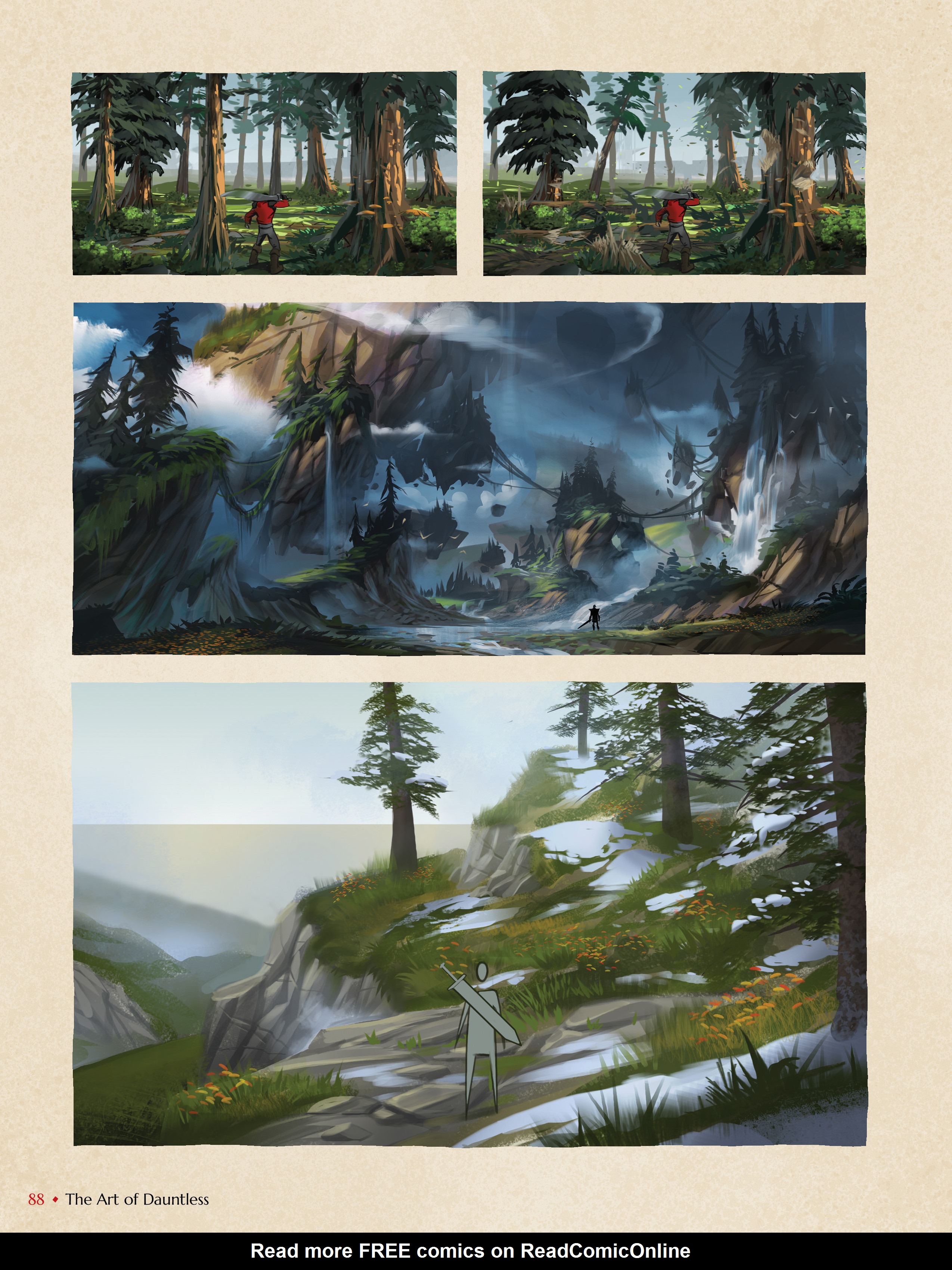 Read online The Art of Dauntless comic -  Issue # TPB - 74