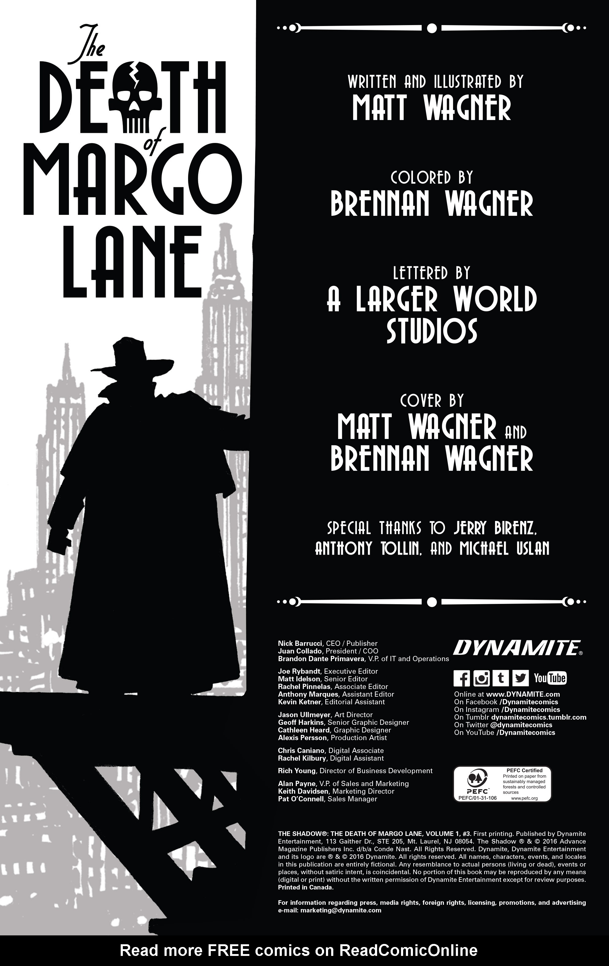 Read online The Shadow: The Death of Margot Lane comic -  Issue #3 - 2