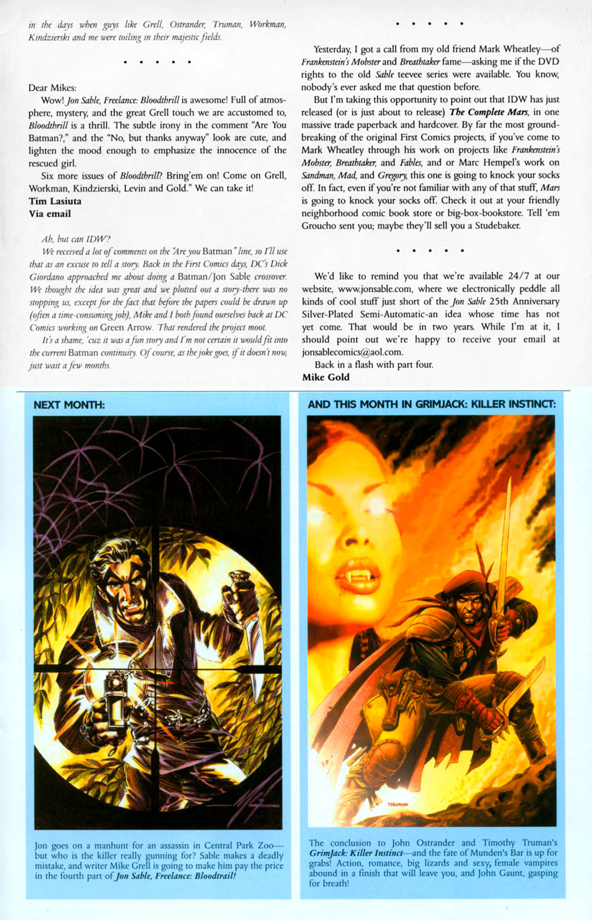 Read online Jon Sable, Freelance: Bloodtrail comic -  Issue #3 - 24
