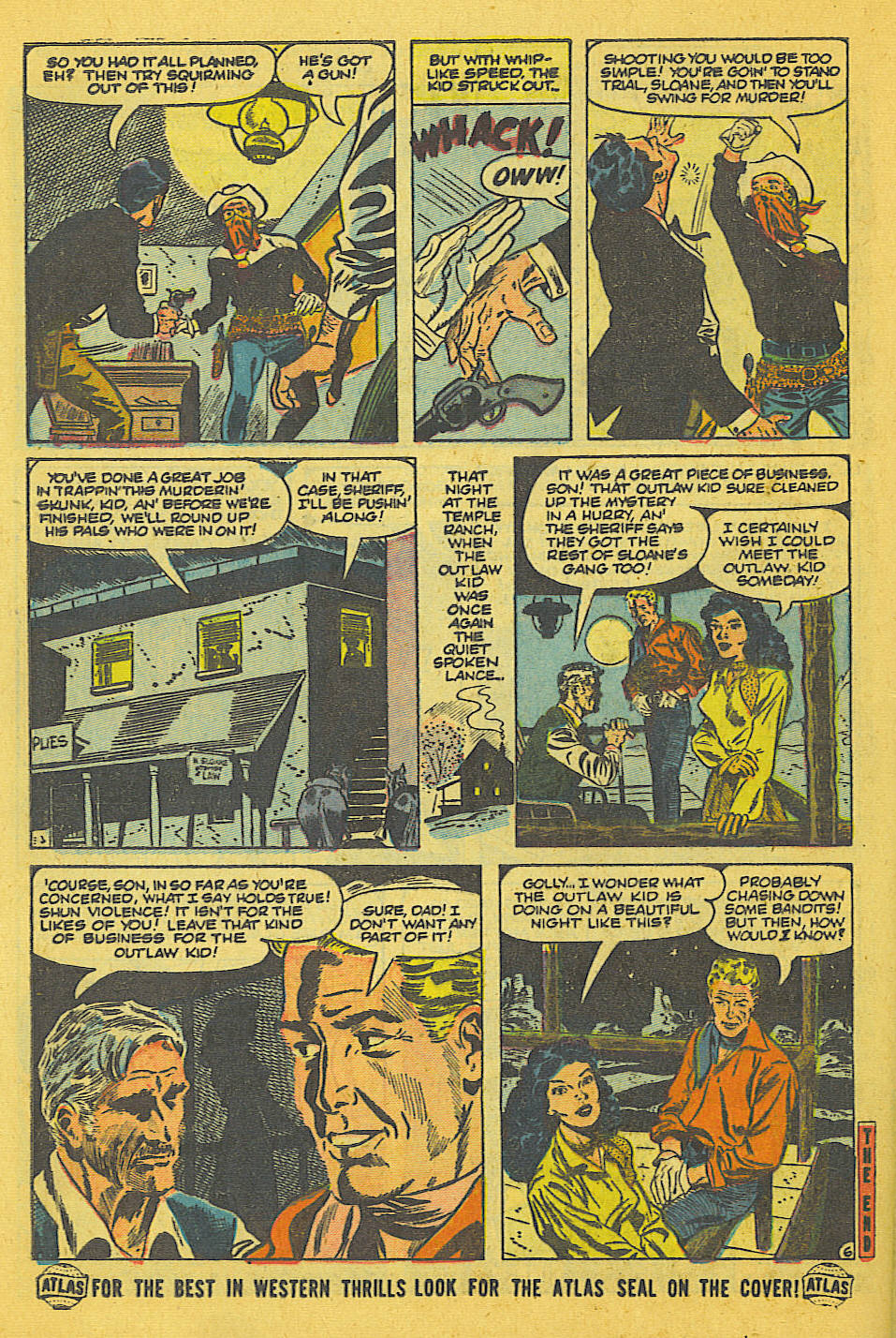Read online The Outlaw Kid (1954) comic -  Issue #1 - 24
