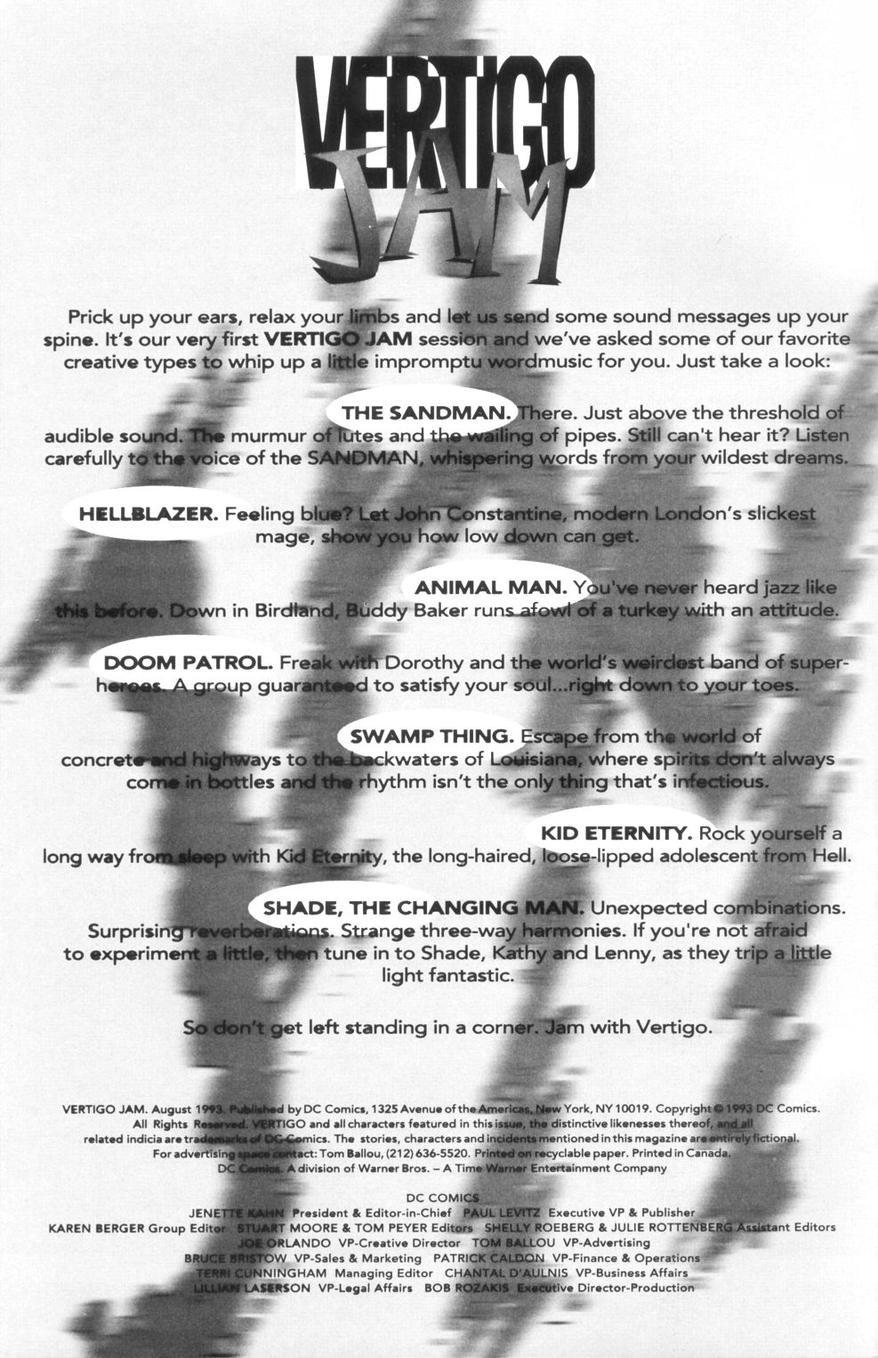 Read online Vertigo Jam comic -  Issue # Full - 2