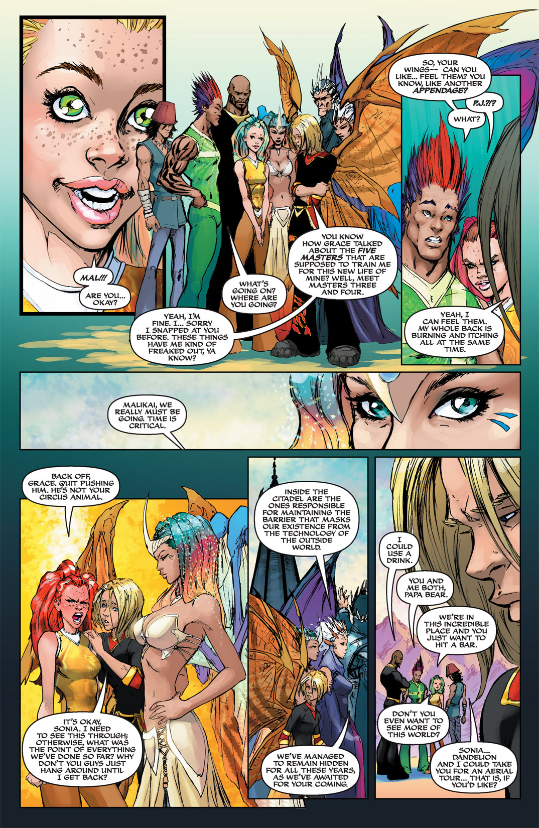 Read online Michael Turner's Soulfire (2003) comic -  Issue #8 - 16