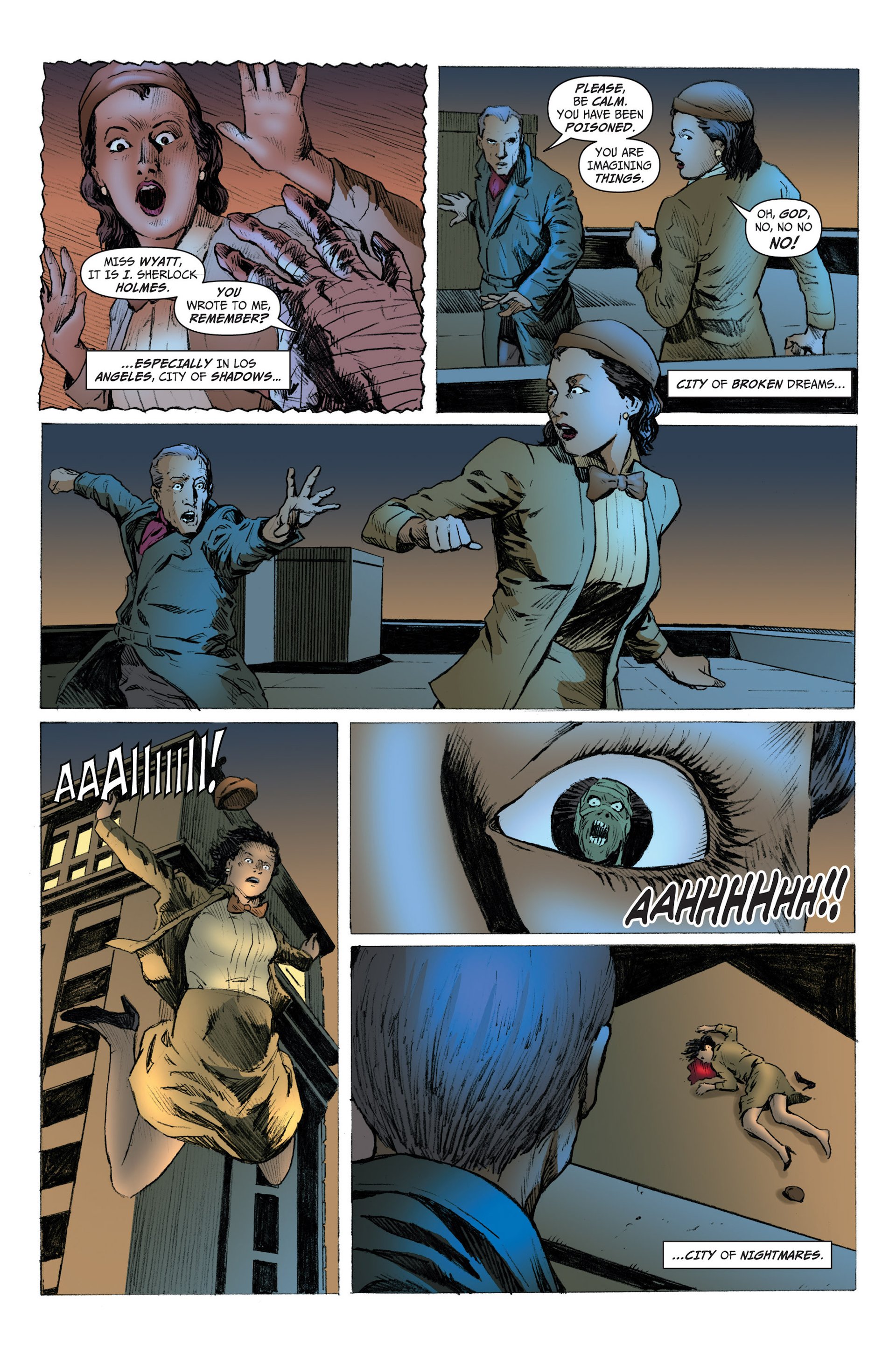 Read online Domino Lady/Sherlock Holmes comic -  Issue #1 - 4