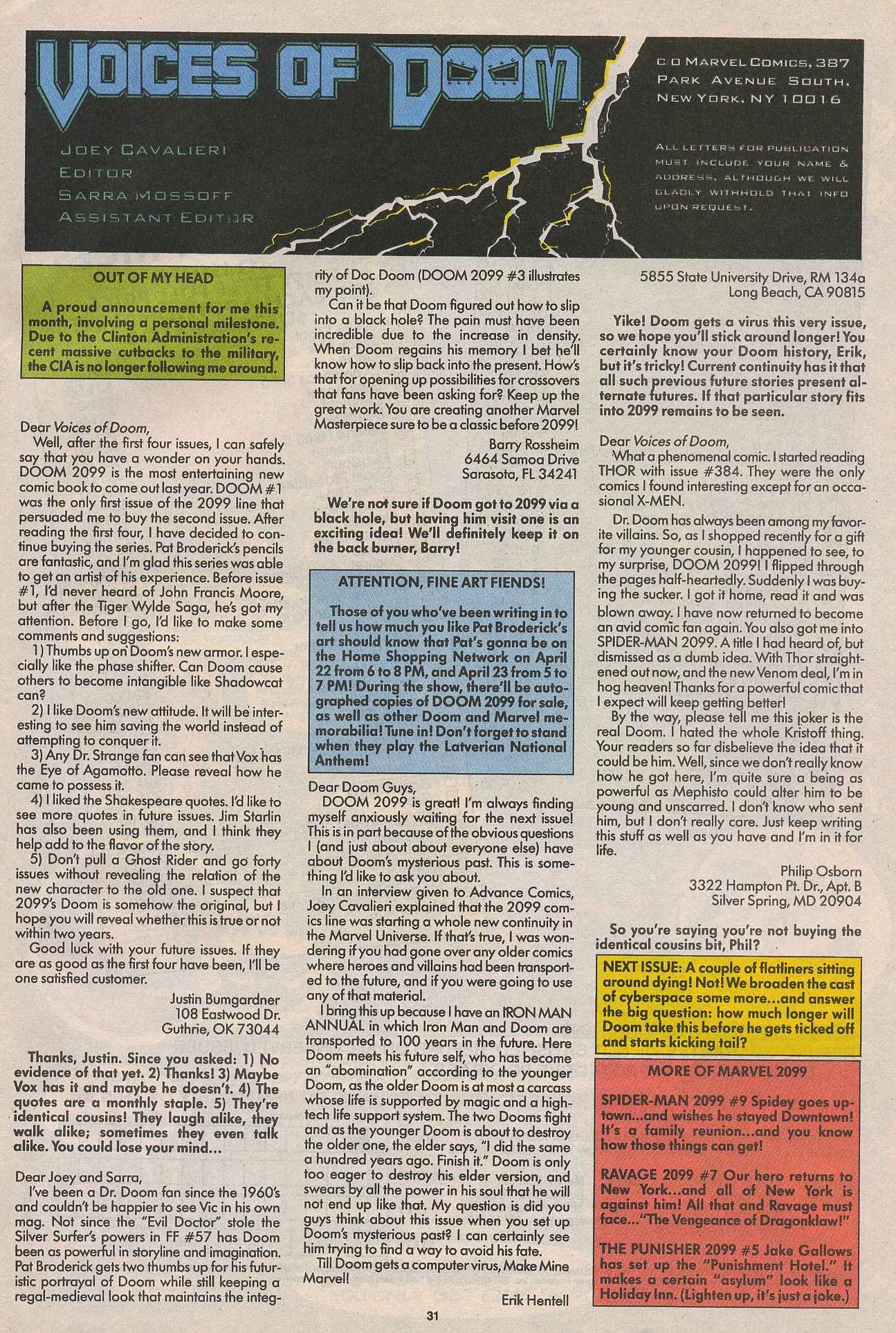 Read online Doom 2099 comic -  Issue #6 - 26