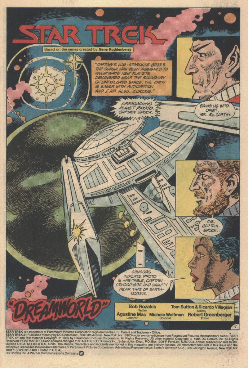 Read online Star Trek (1984) comic -  Issue #21 - 2