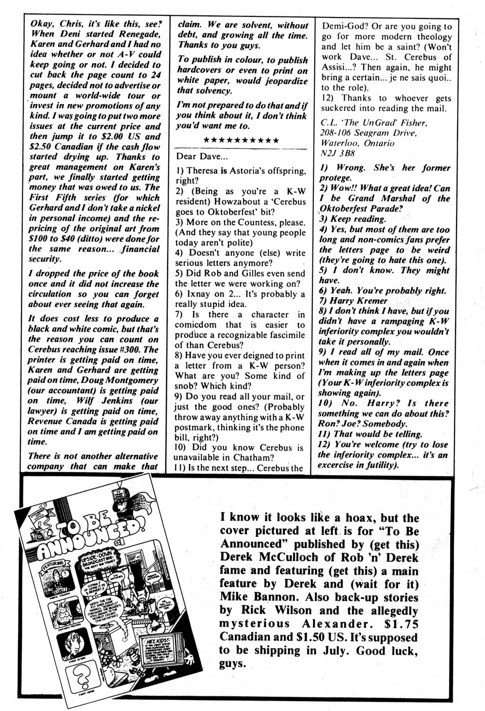 Read online Cerebus comic -  Issue #75 - 26