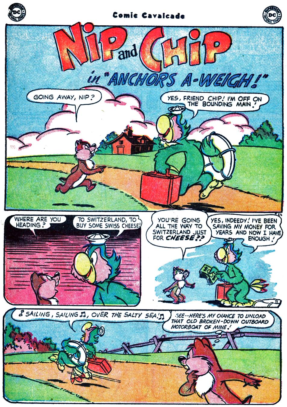 Read online Comic Cavalcade comic -  Issue #62 - 20