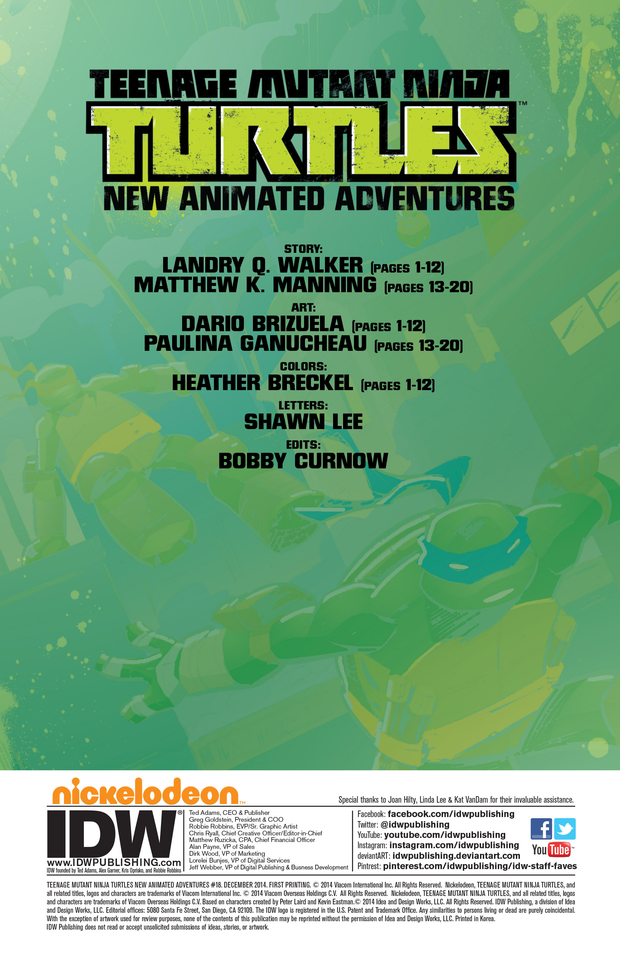 Read online Teenage Mutant Ninja Turtles New Animated Adventures comic -  Issue #18 - 2