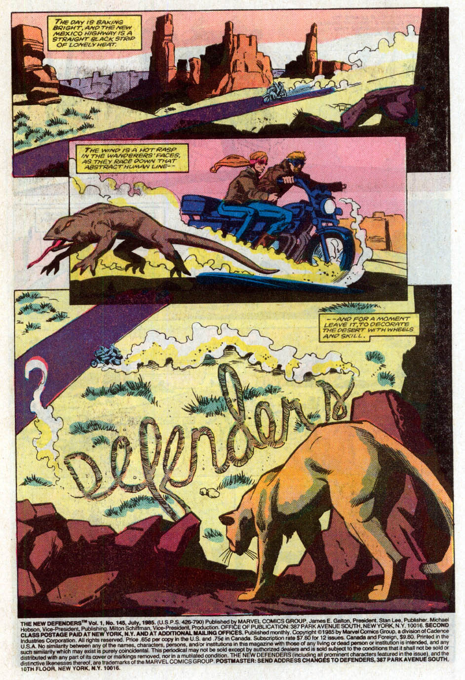 Read online The Defenders (1972) comic -  Issue #145 - 2