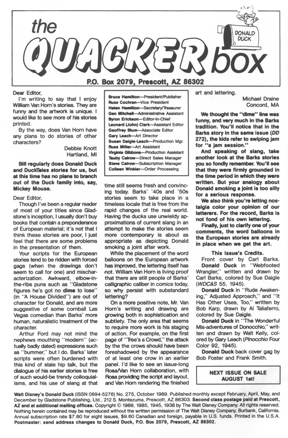 Read online Walt Disney's Donald Duck (1952) comic -  Issue #275 - 2